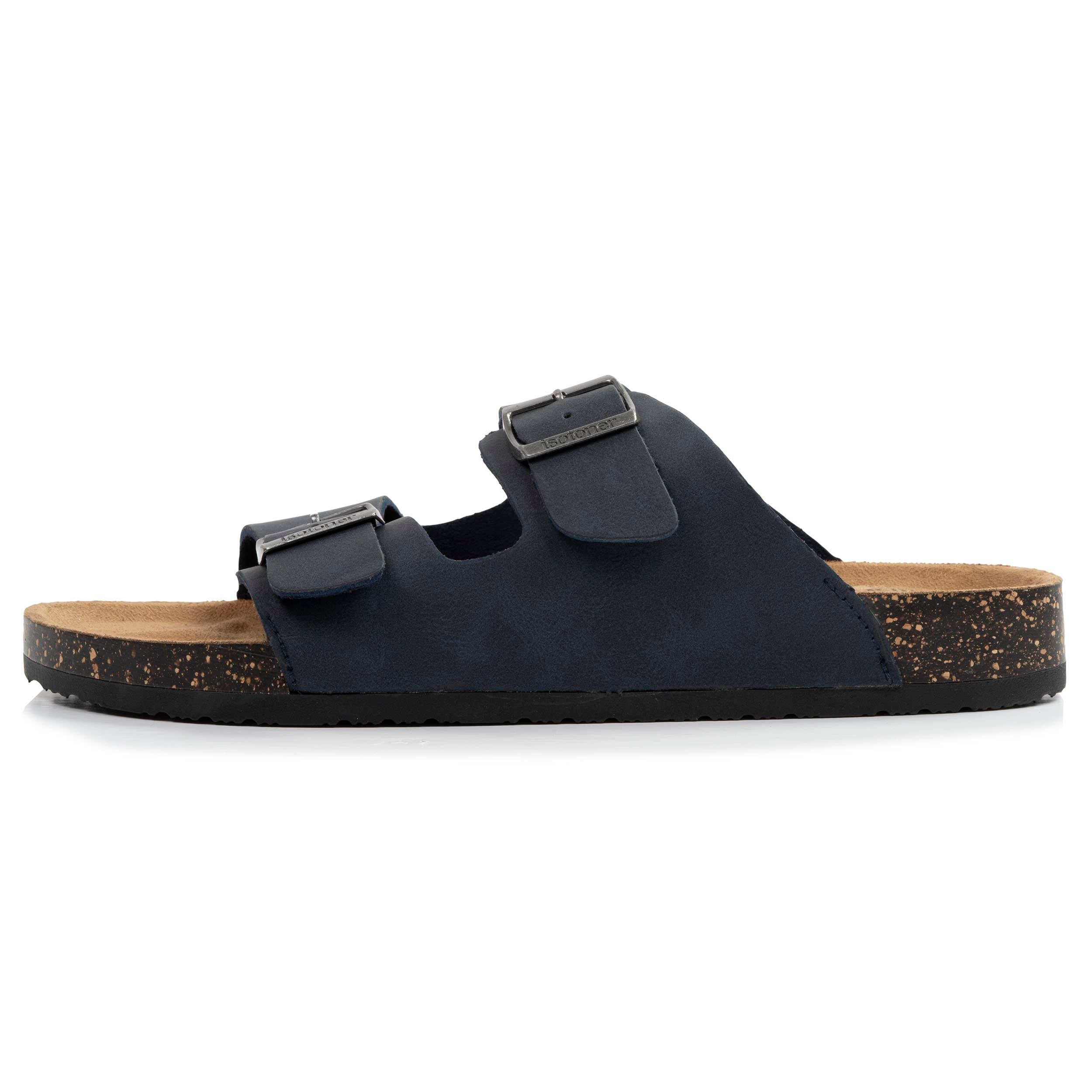 isotoner-mules-sandales-homme-double-bride-marine image 4
