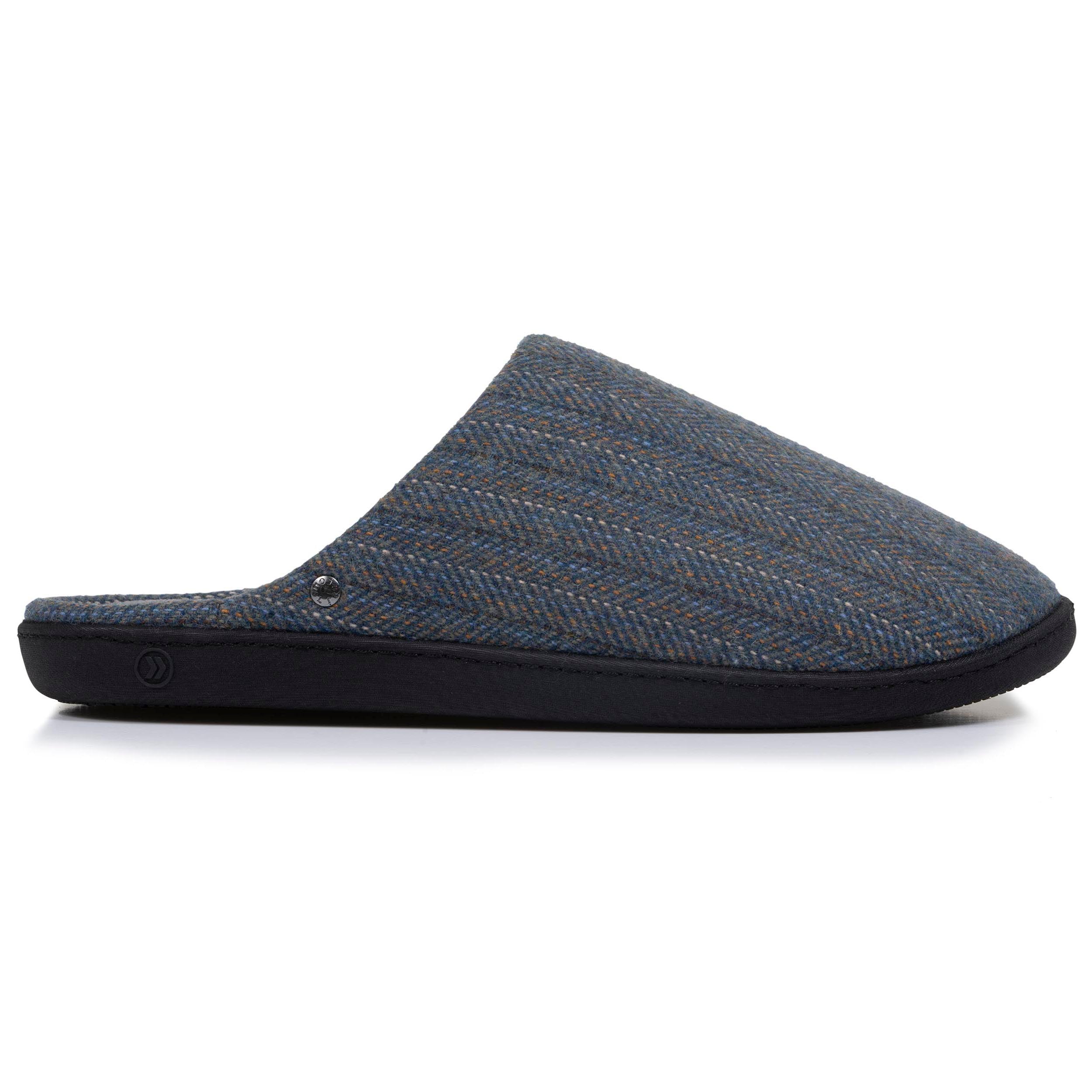 isotoner-mules-chaussons-homme-chevrons-bleus-ergonomiques image 8