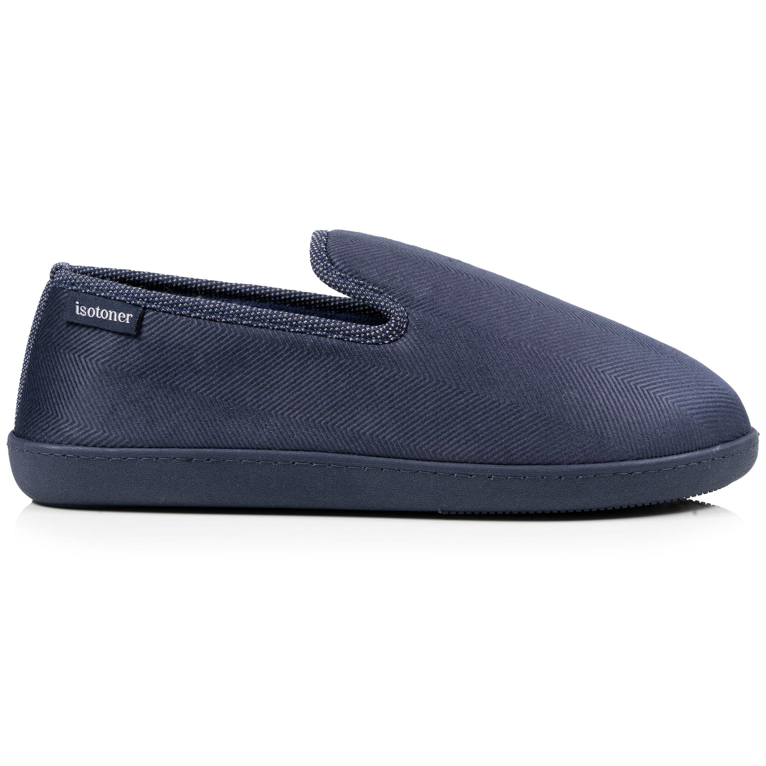 isotoner-chaussons-charentaises-homme-marine-chin image 8