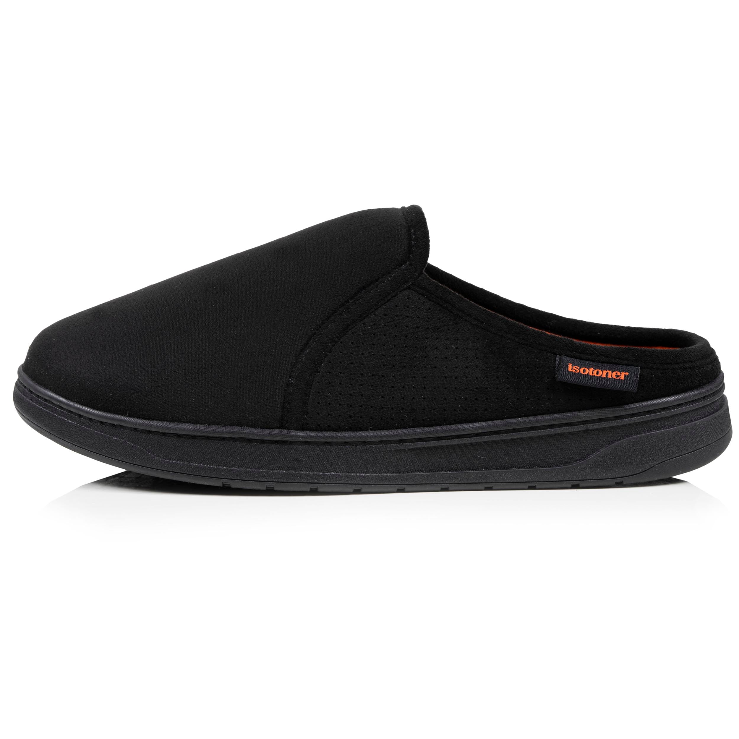 isotoner-chaussons-mules-homme-noir-perfor-es-su-dine-semelle-sport image 3