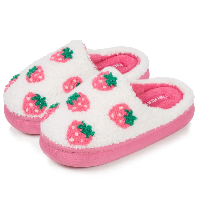 isotoner-chaussons-mules-enfant-bloup-ivoire-sherpa image 1