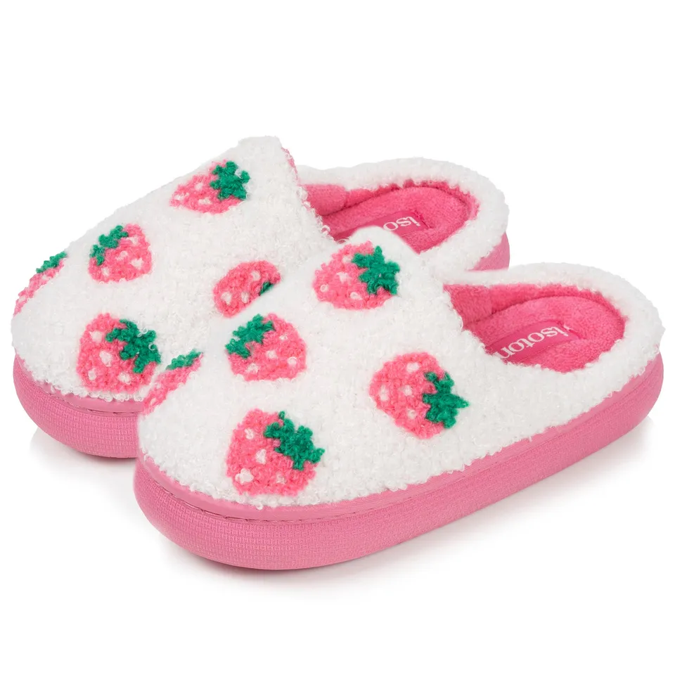 isotoner-chaussons-mules-enfant-bloup-ivoire-sherpa image 1