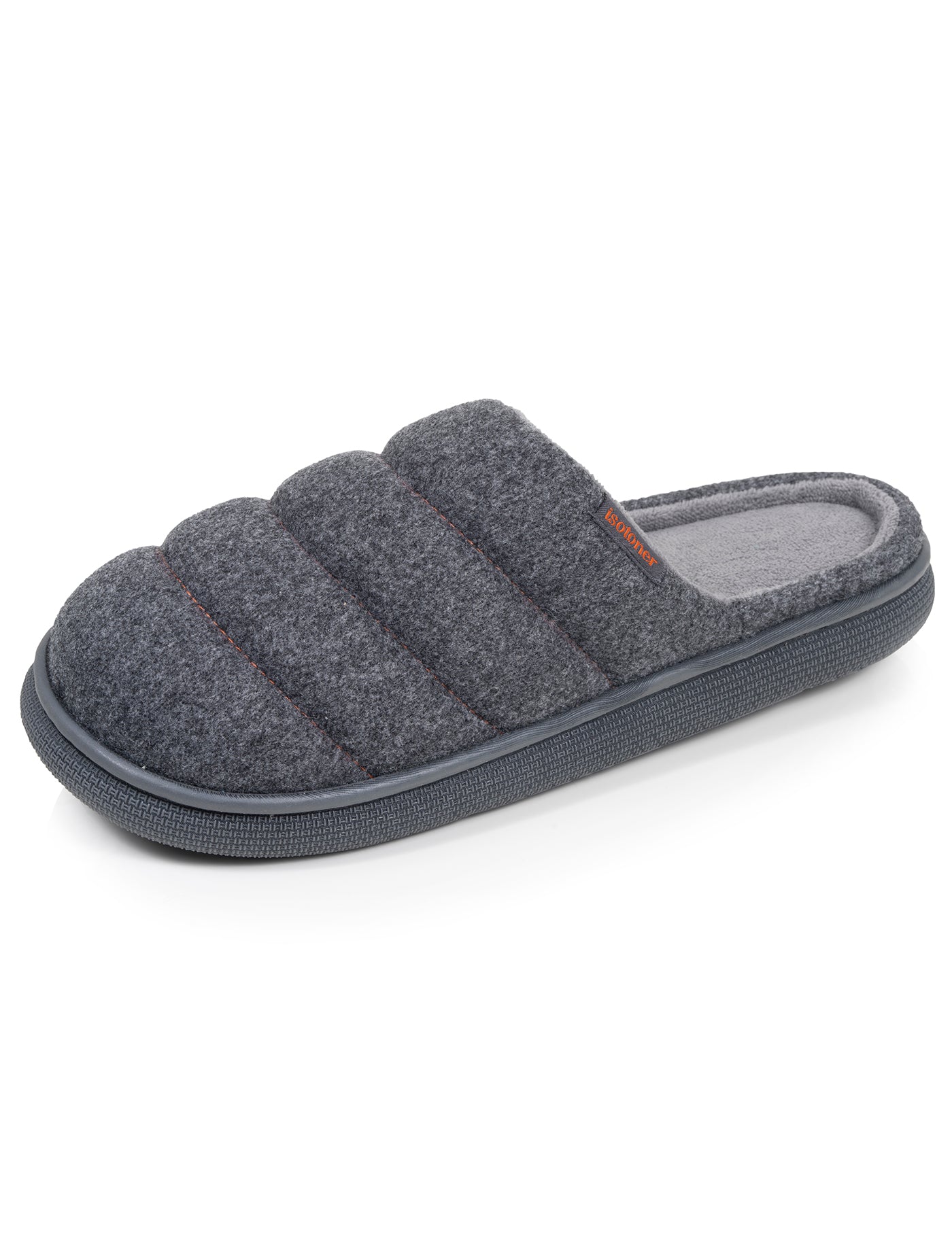 isotoner-chaussons-mules-homme-bloup-chin-gris image 6