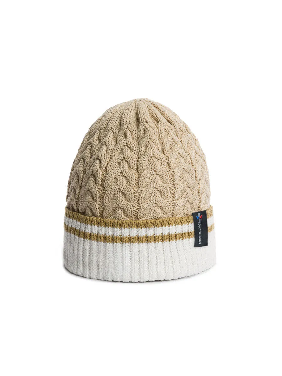 bonnet-pipolaki-arasi-torsad-beige-doublure-polaire image 1