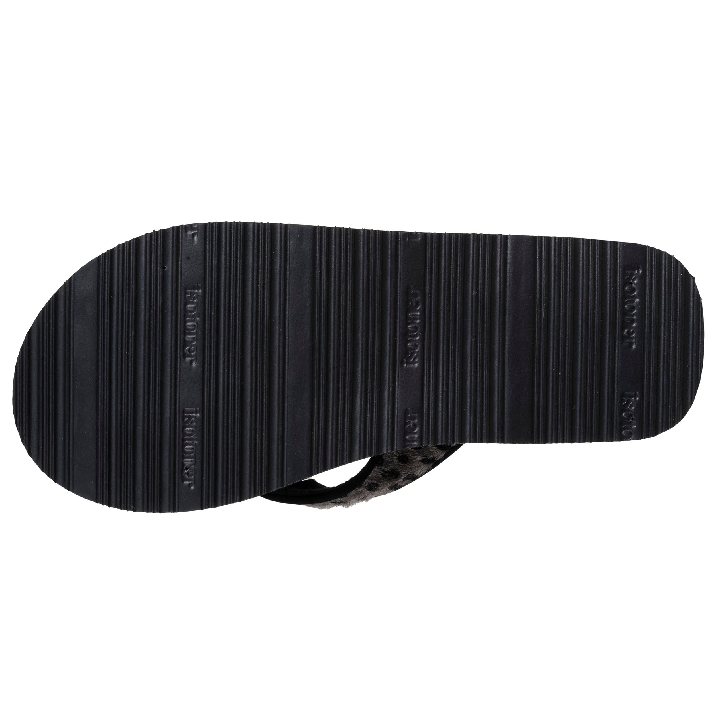 isotoner-tongs-femme-yoga-jungle-l-opard-noir image 4