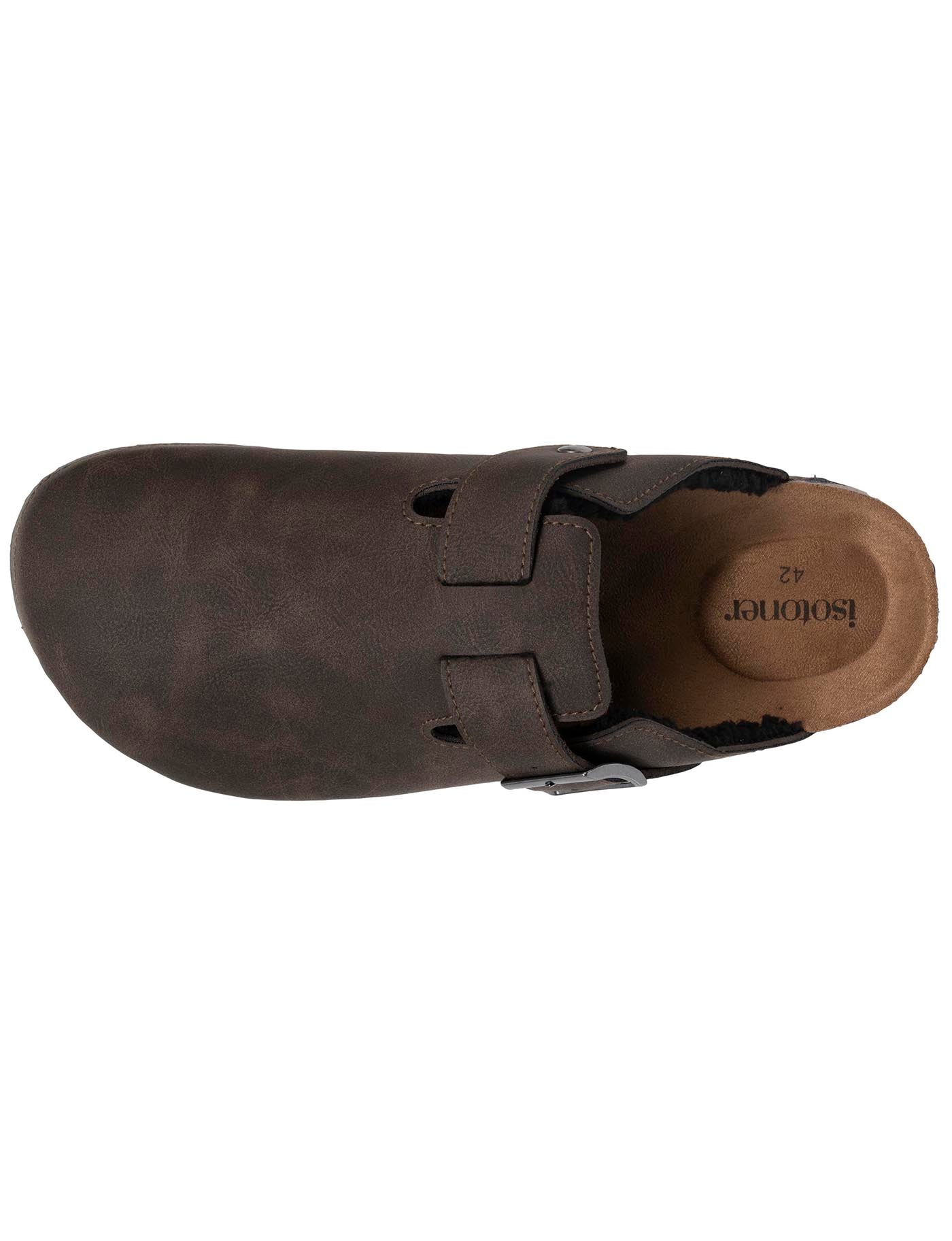 isotoner-sabots-homme-fourr-s-marron-doublure-fourrure image 7