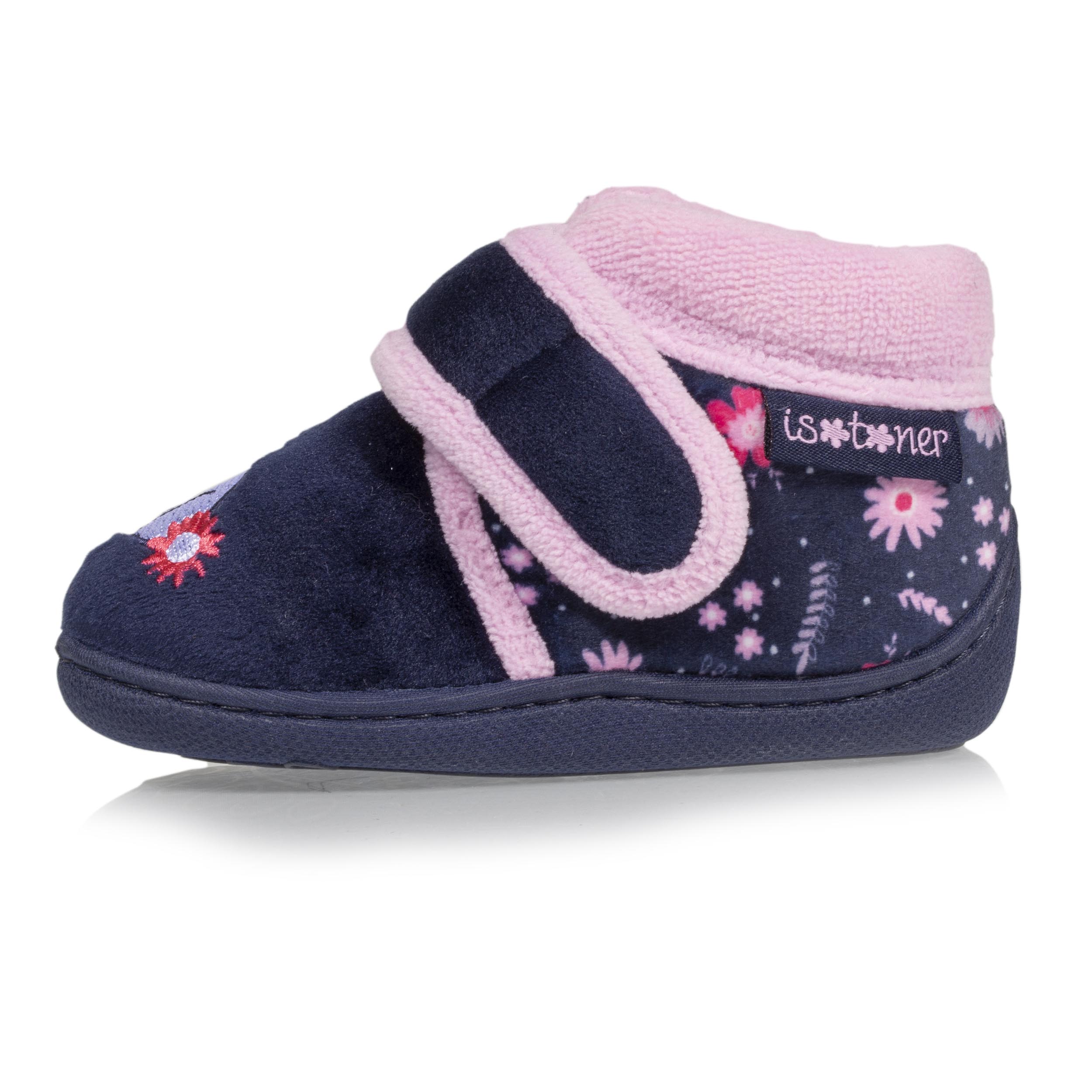 isotoner-chaussons-bottillons-scratch-b-b-lapin-marine image 3