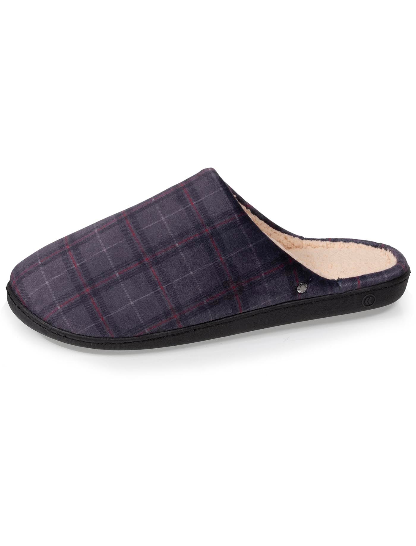 isotoner-mules-ergo-homme-tartan-chaussons-mules image 6