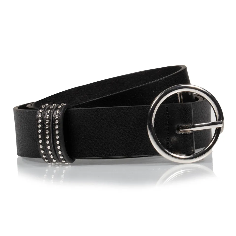 isotoner-ceinture-femme-ronde-grain-e-noir-3-cm image 1