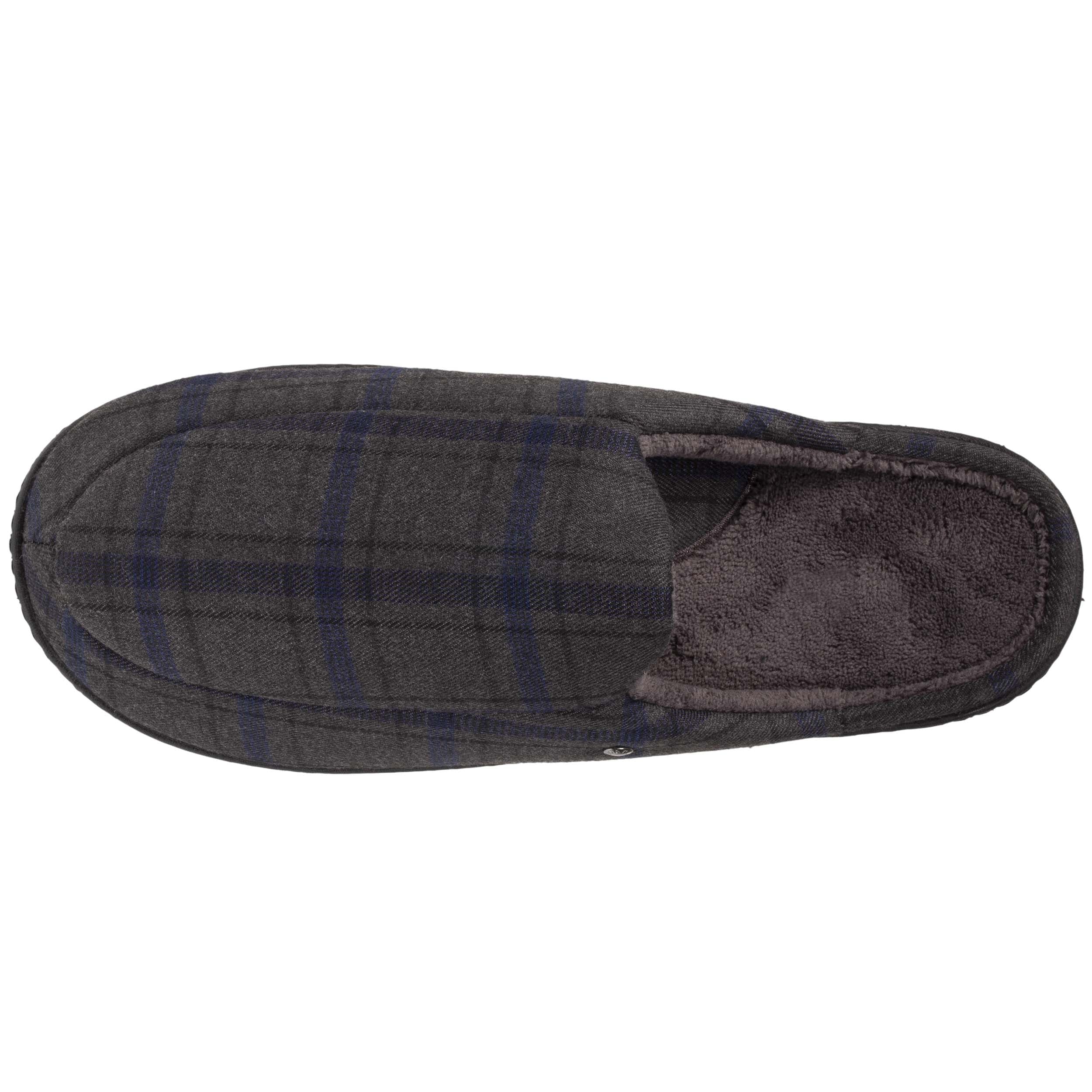 isotoner-chaussons-mules-homme-tartan-everywear image 2