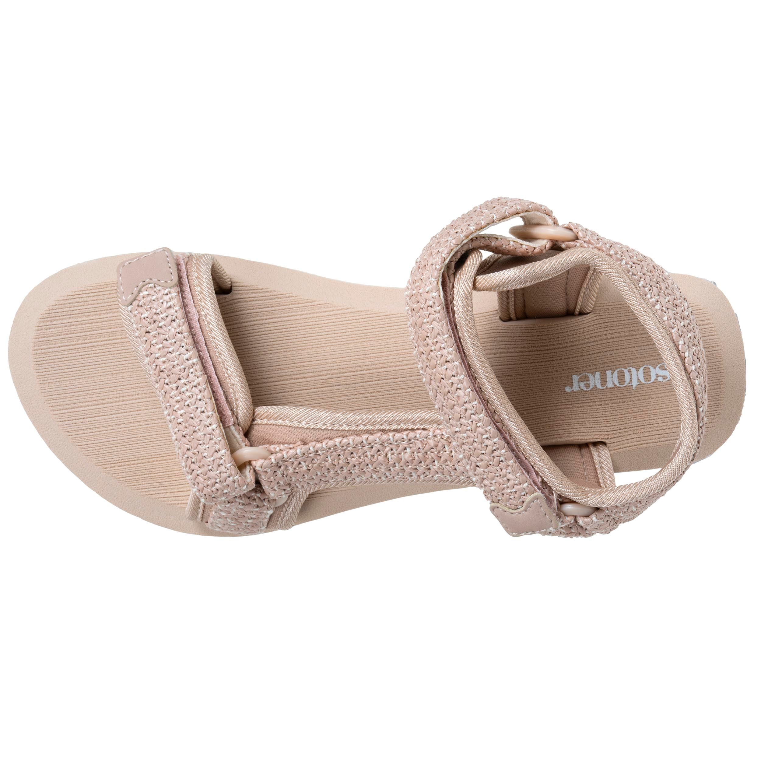 isotoner-sandales-femme-sport-talon-beige-3-4-cm image 3