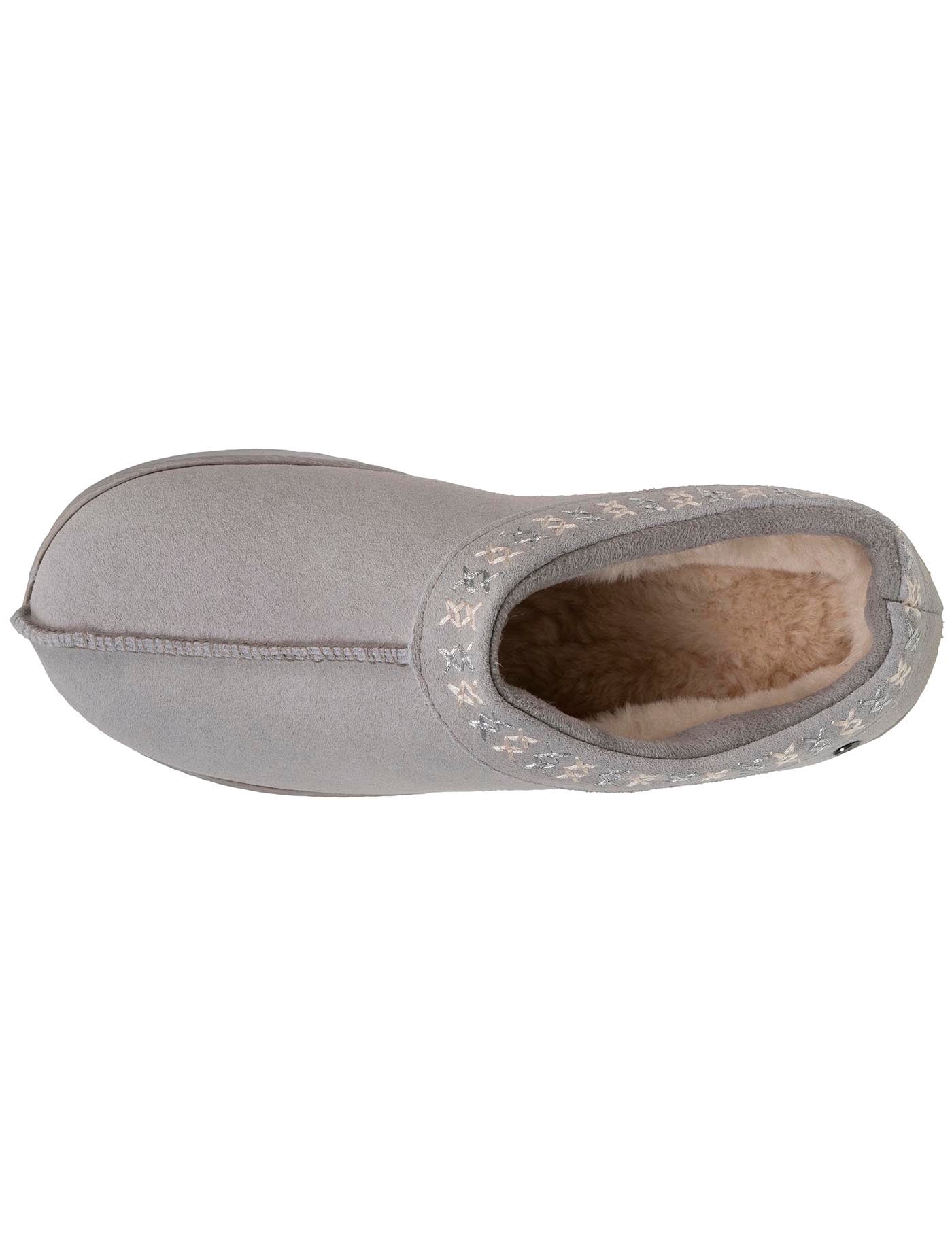 isotoner-chaussons-bottillons-bas-femme-cuir-gris image 7