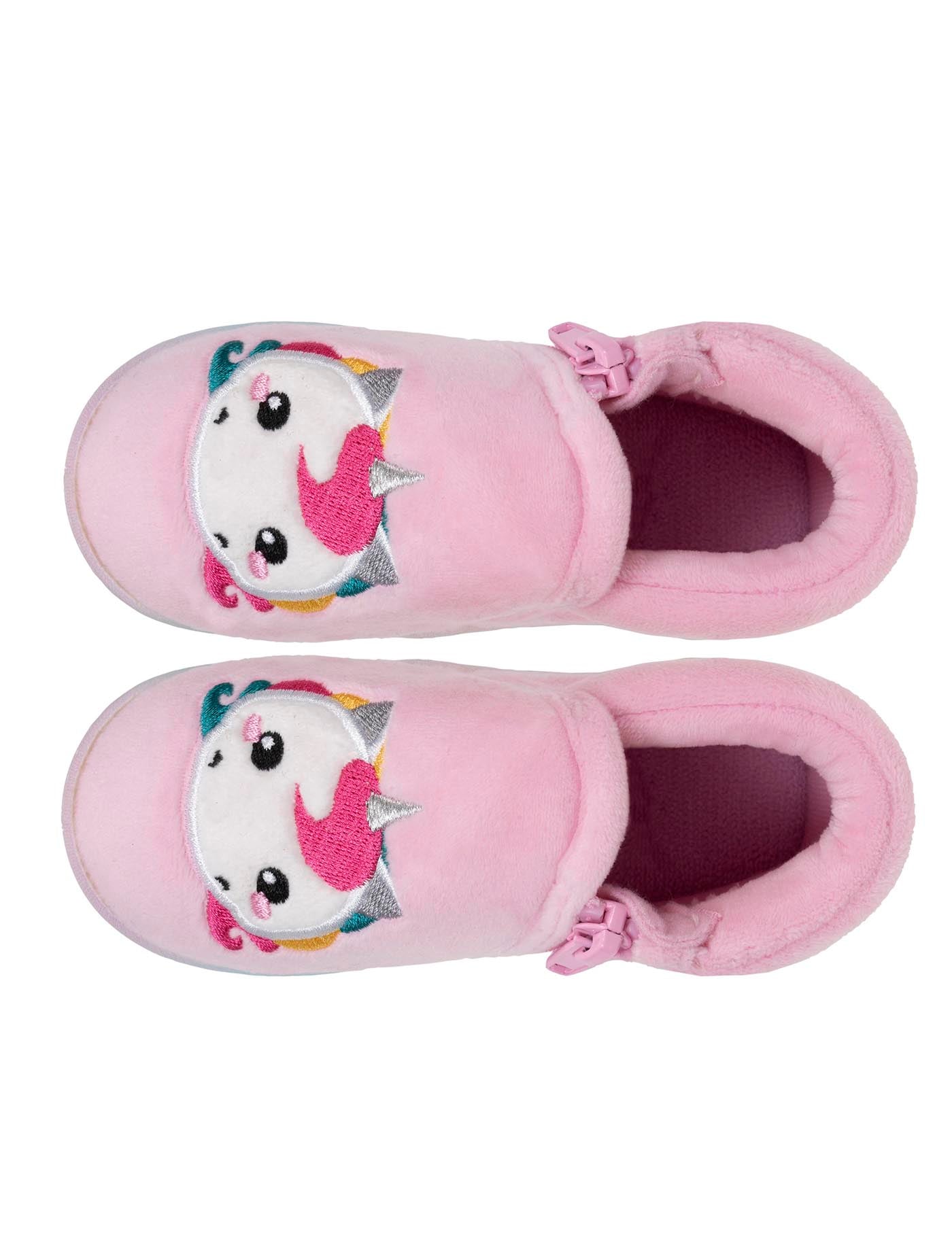 isotoner-chaussons-bottillons-zip-b-b-rose-licorne-antid-rapants image 7