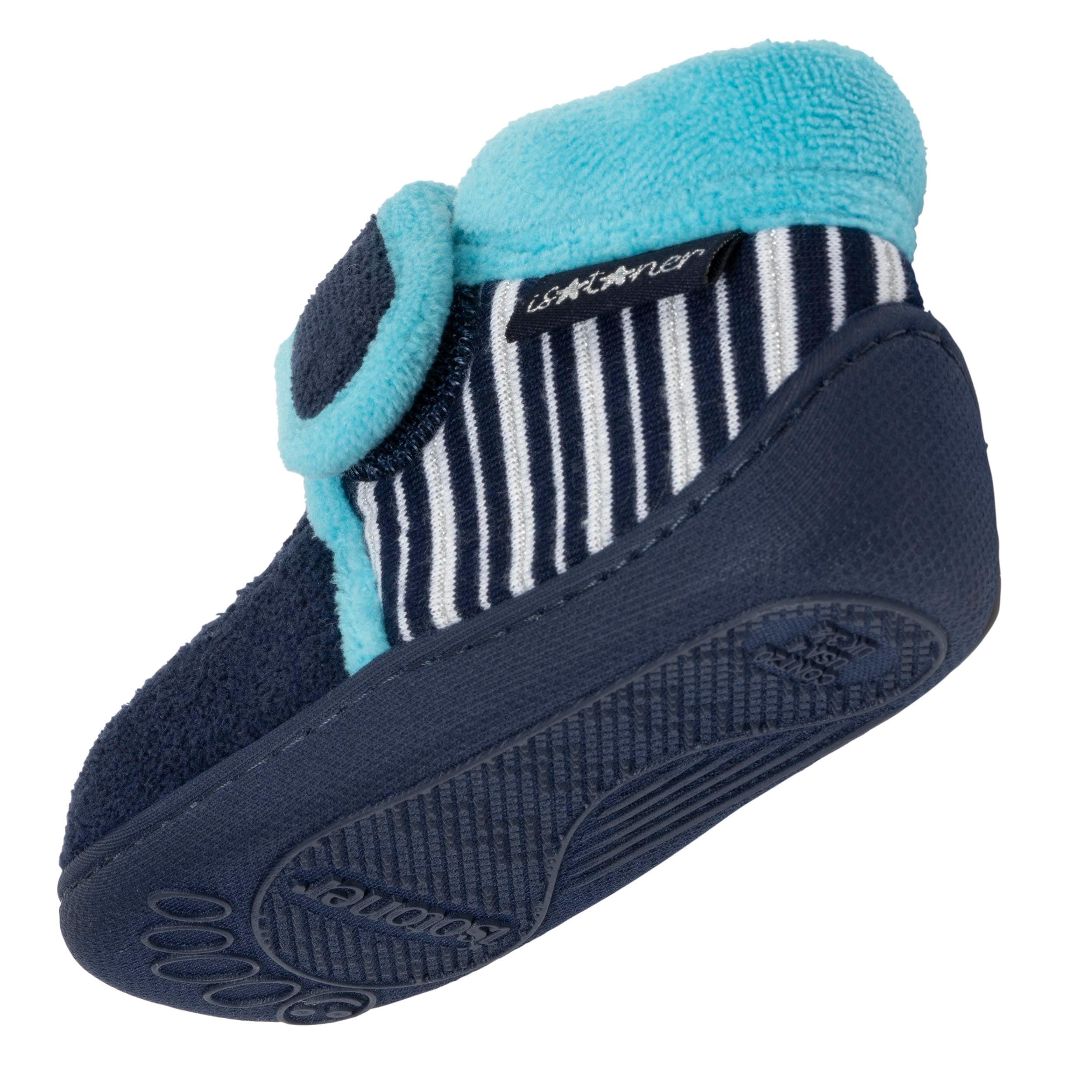 isotoner-chaussons-bottillons-scratch-enfant-marine image 5