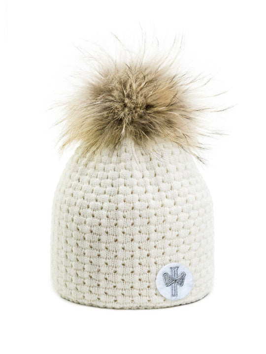 bonnet-pipolaki-foggia-femme-hiver-cachemire-laine-blanc-gris image 1