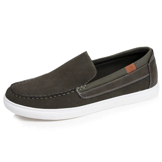 isotoner-mocassins-homme-kaki-confort-everywear image 1