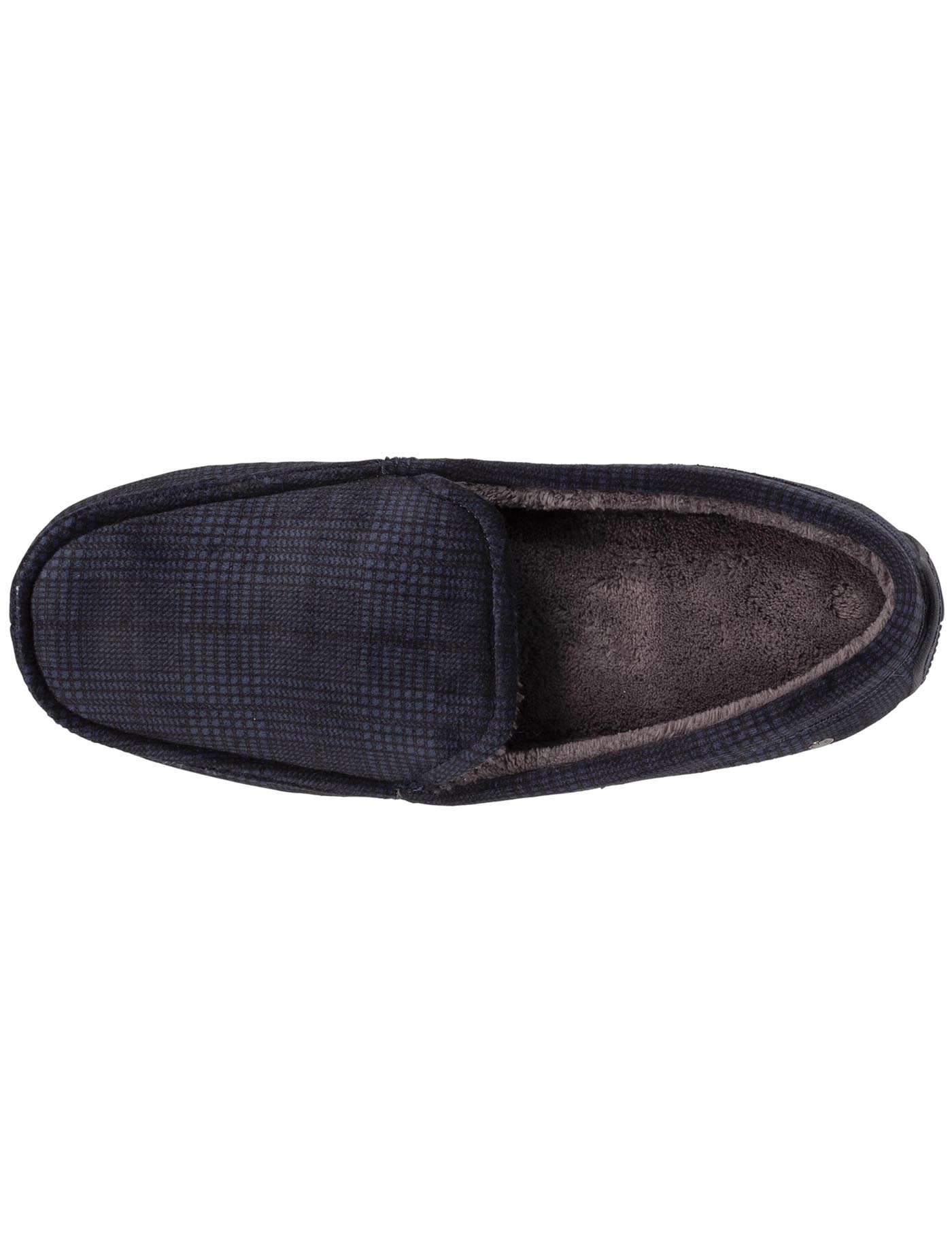 isotoner-chaussons-mocassins-homme-carreaux-marine image 7