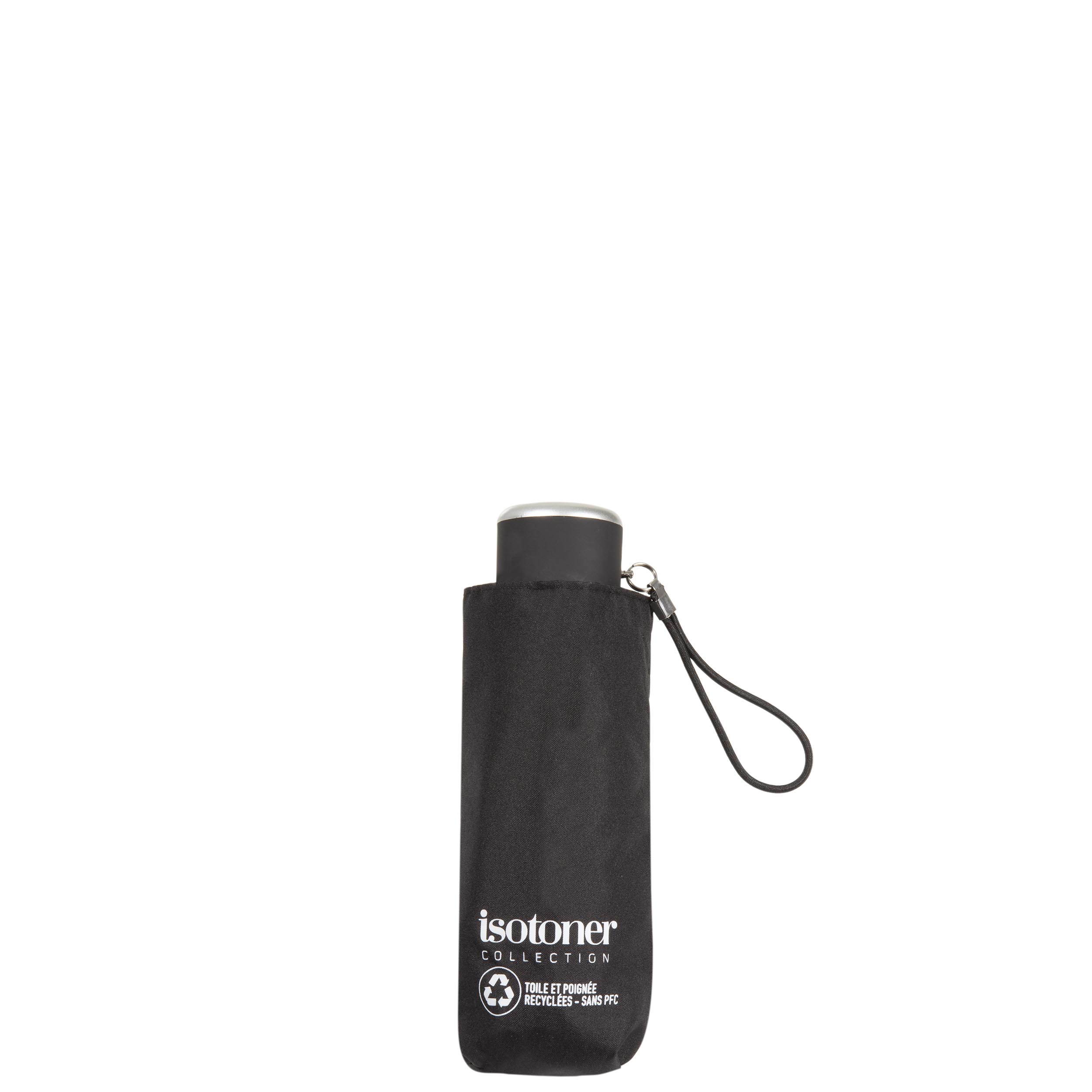 isotoner-parapluie-mini-slim-noir-ouverture-manuelle image 4