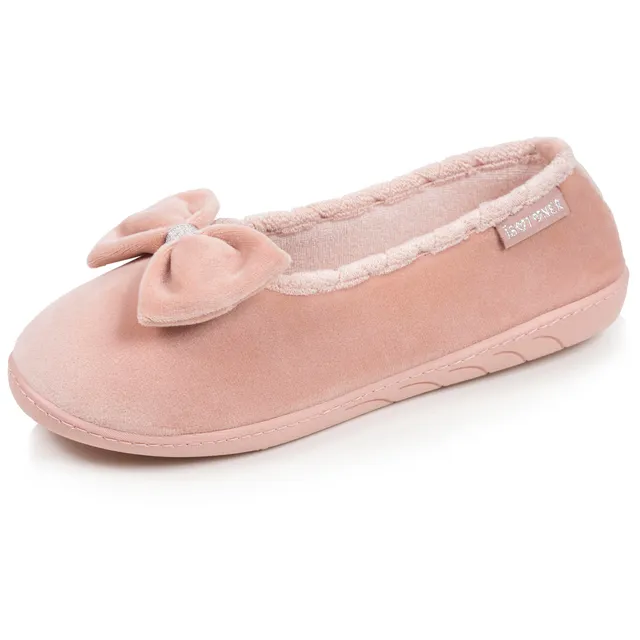 isotoner-chaussons-ballerines-femme-ergonomiques-blush image 1