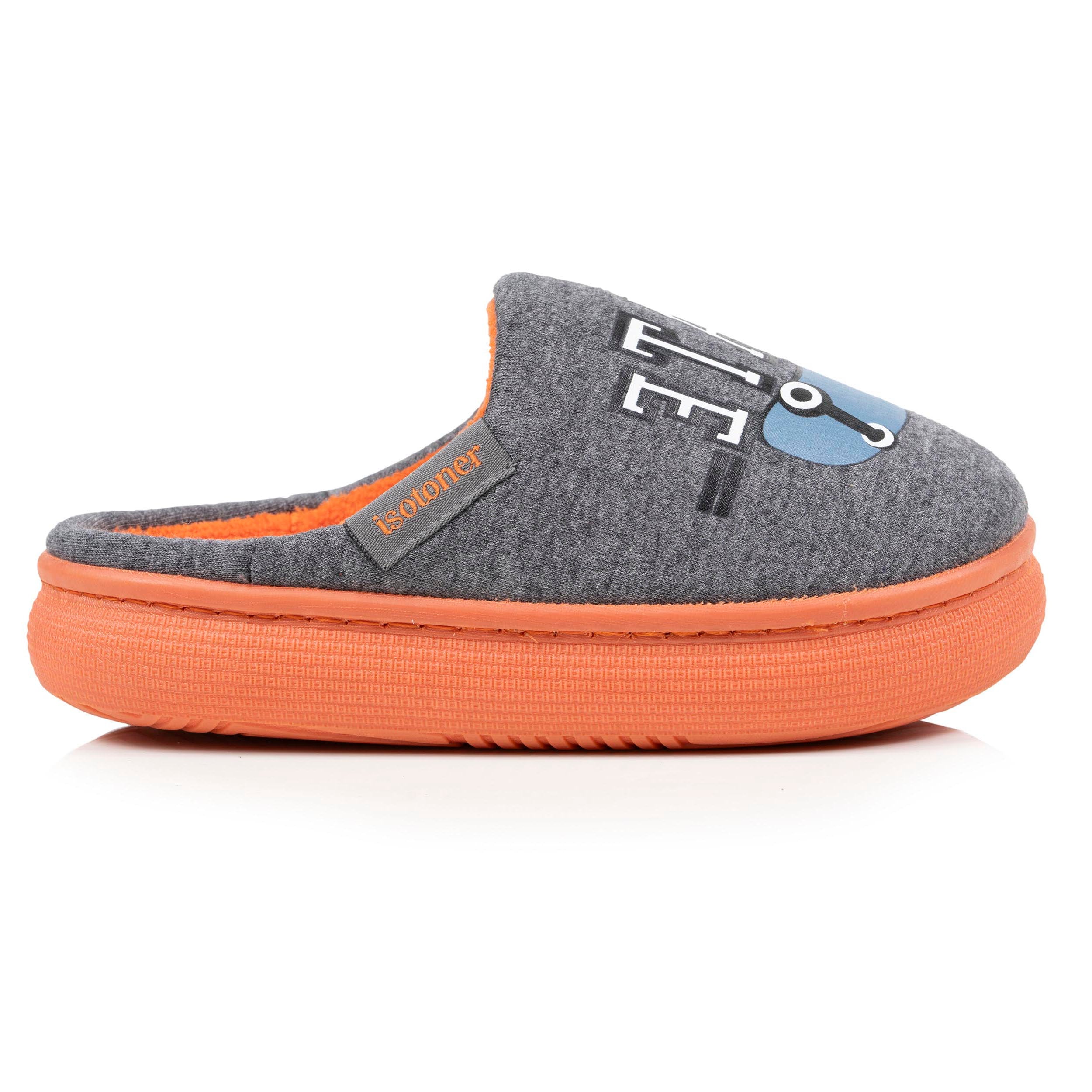 isotoner-chaussons-mules-enfant-bloup-gris-chin image 8