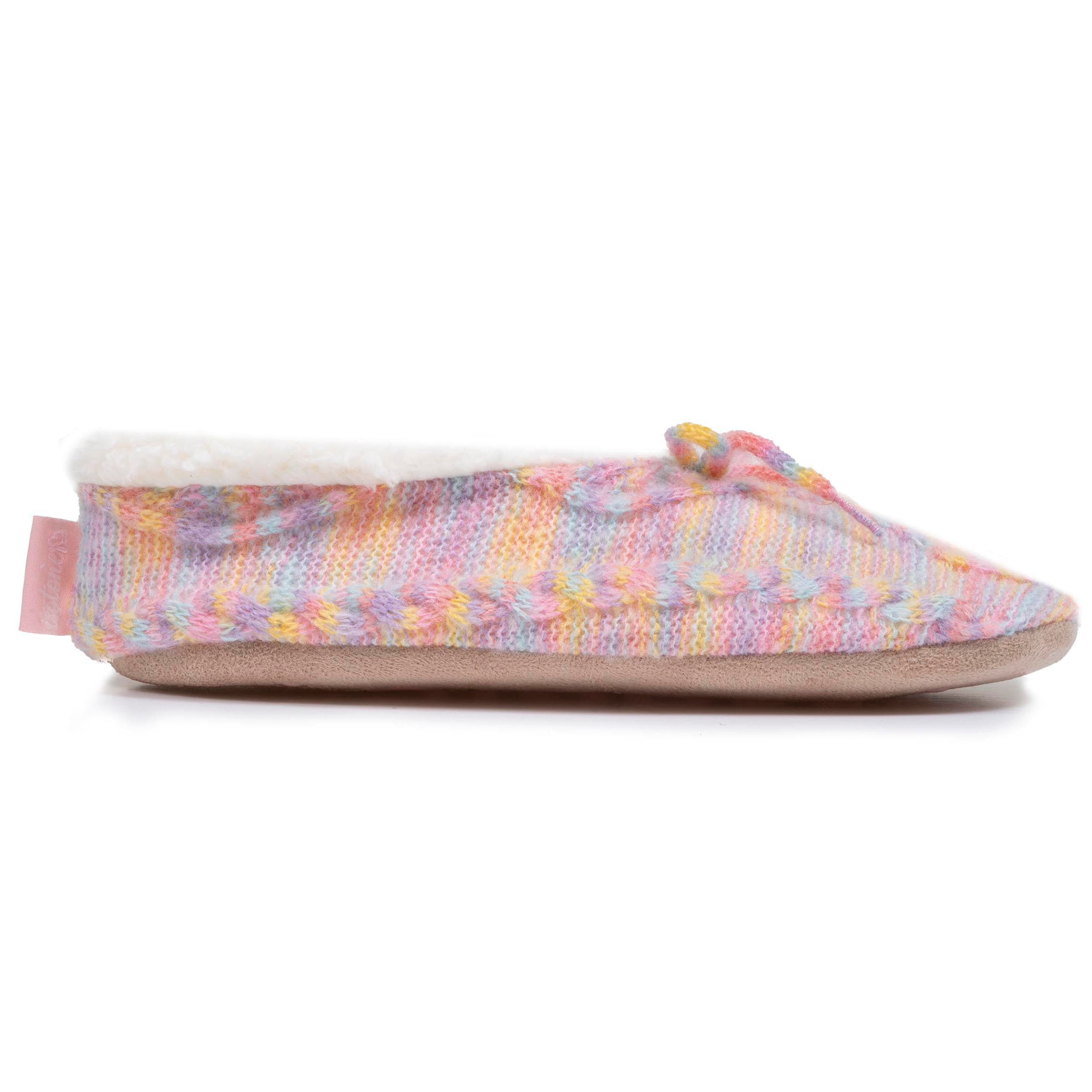 isotoner-chaussettes-chaussons-fourr-es-femme-multicolor-n-ud image 8