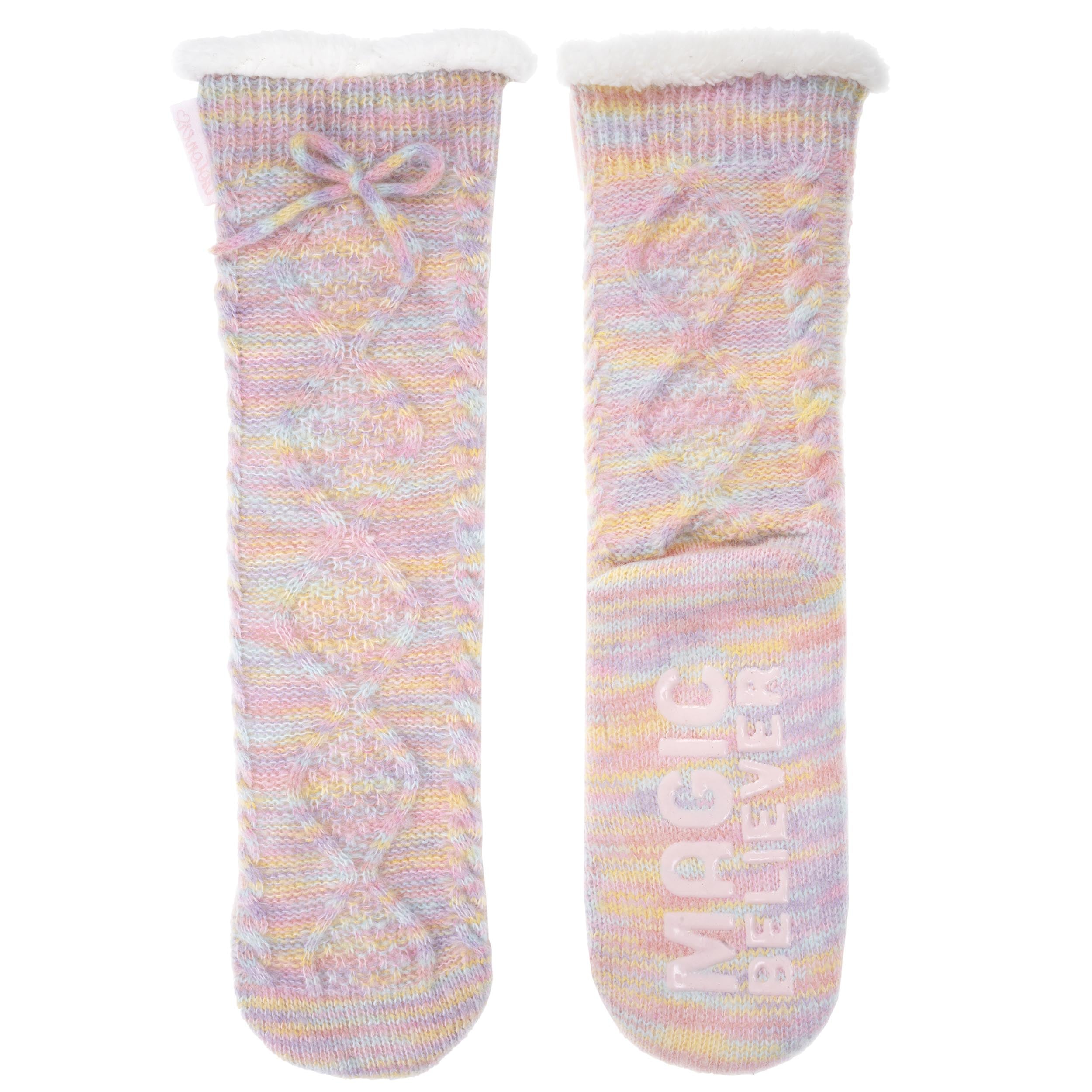 isotoner-chaussettes-fourr-es-femme-n-ud-multicolor image 2