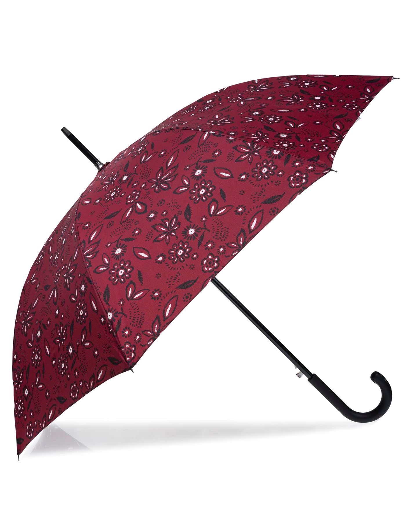 isotoner-parapluie-canne-auto-bandana-bordeaux-90-cm image 6