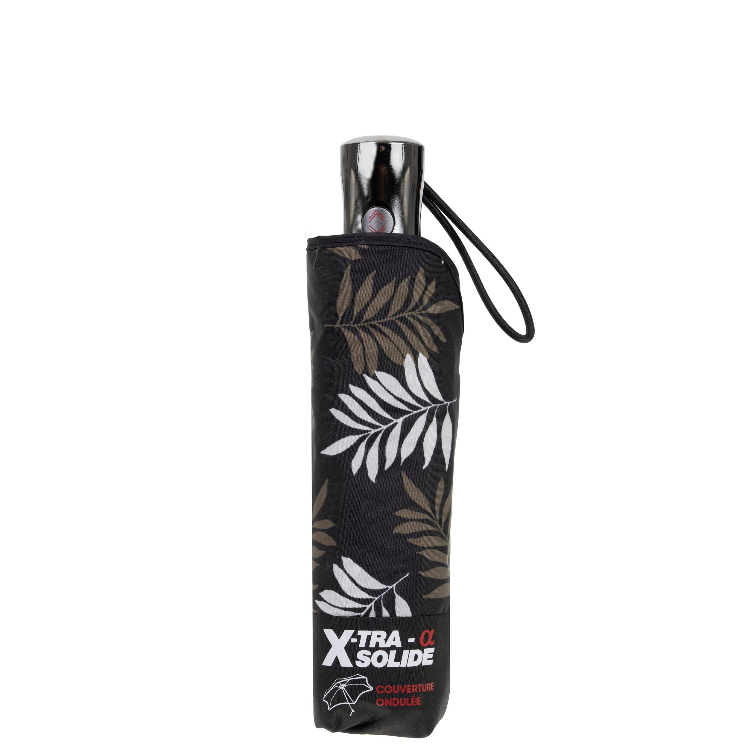 isotoner-parapluie-x-tra-solide-28-cm-feuille-kaki image 4