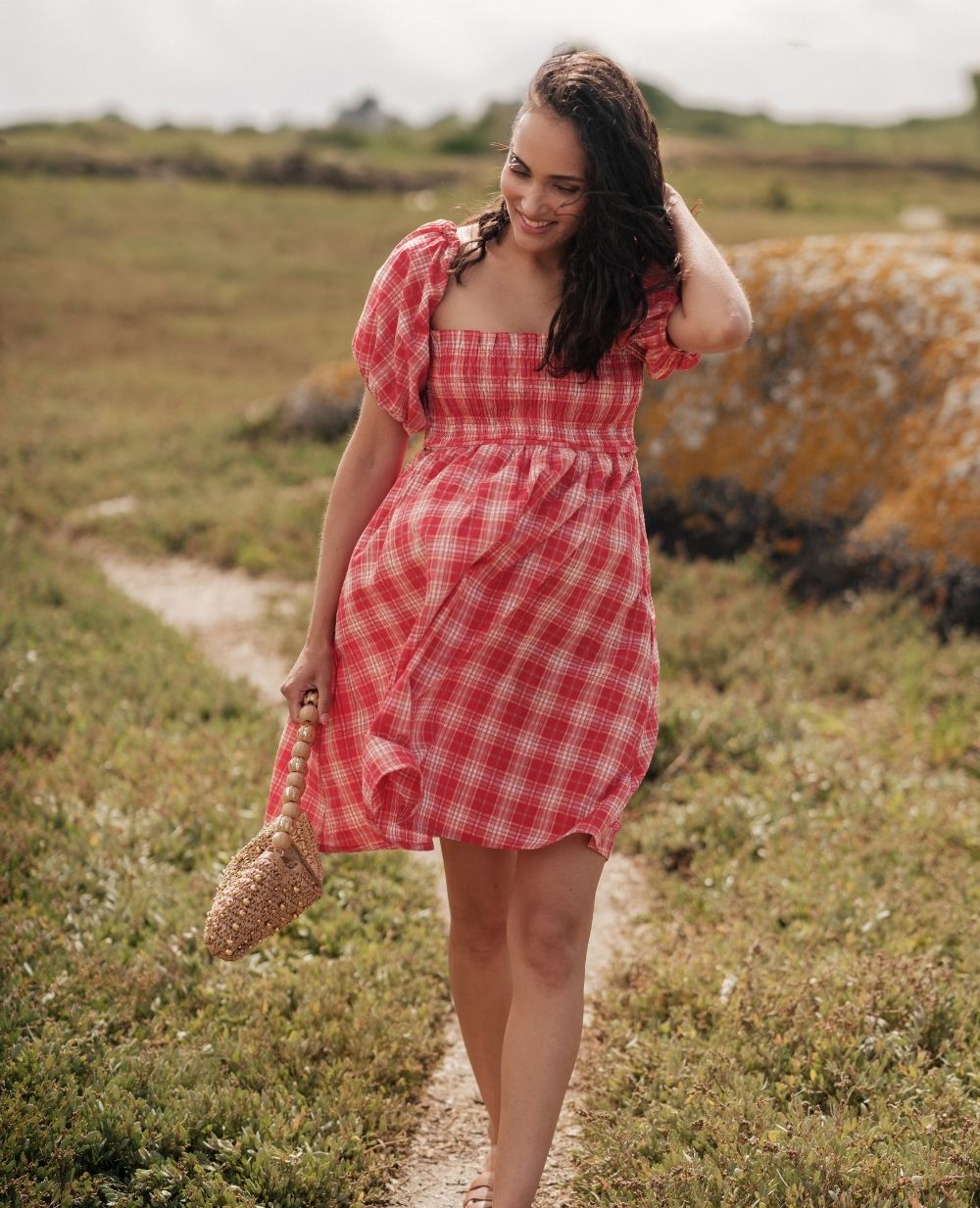 cache-c-ur-melissa-robe-d-allaitement-courte-smock-e-framboise image 6