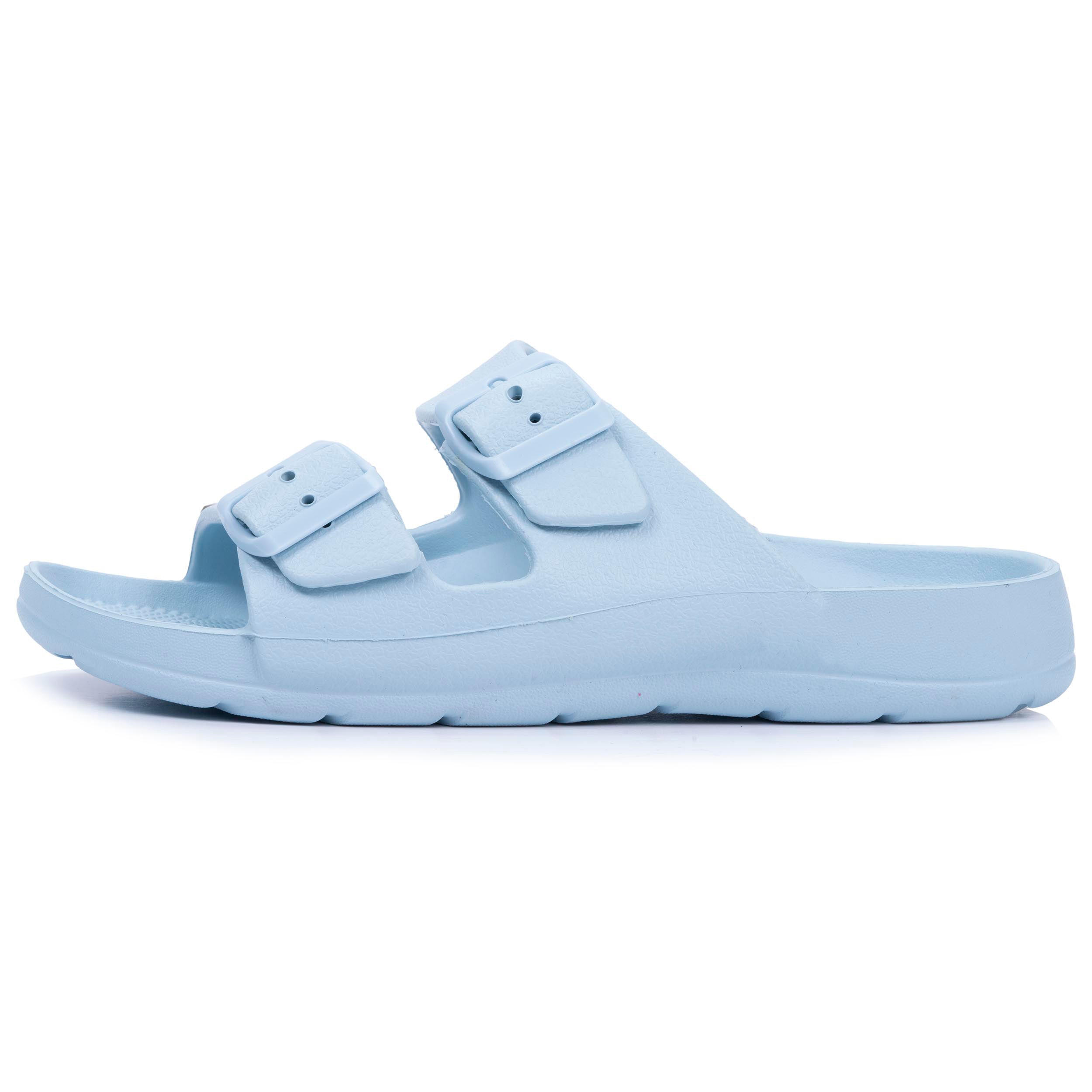 isotoner-mules-claquettes-femme-ajustable-bleu-clair image 4