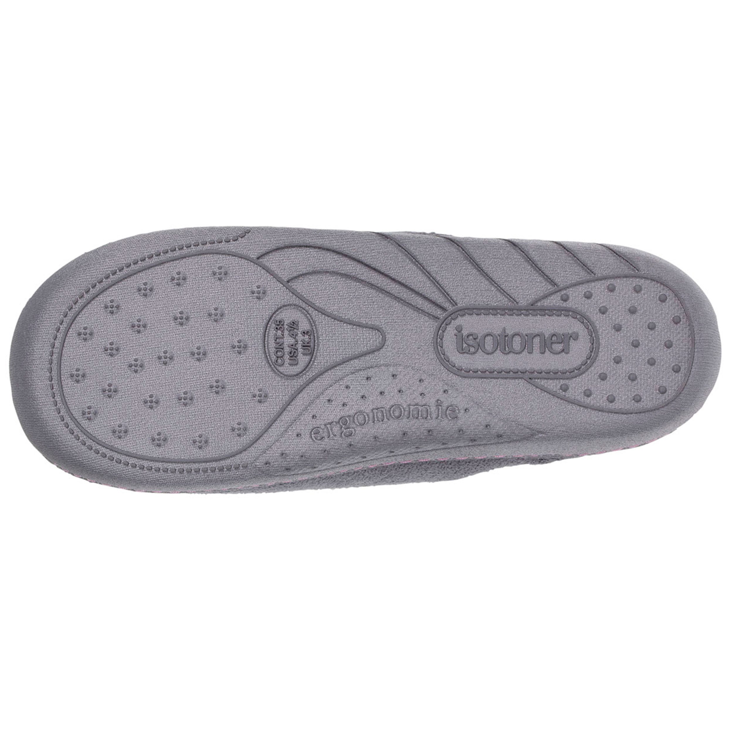isotoner-chaussons-mules-junior-gris-rose image 4