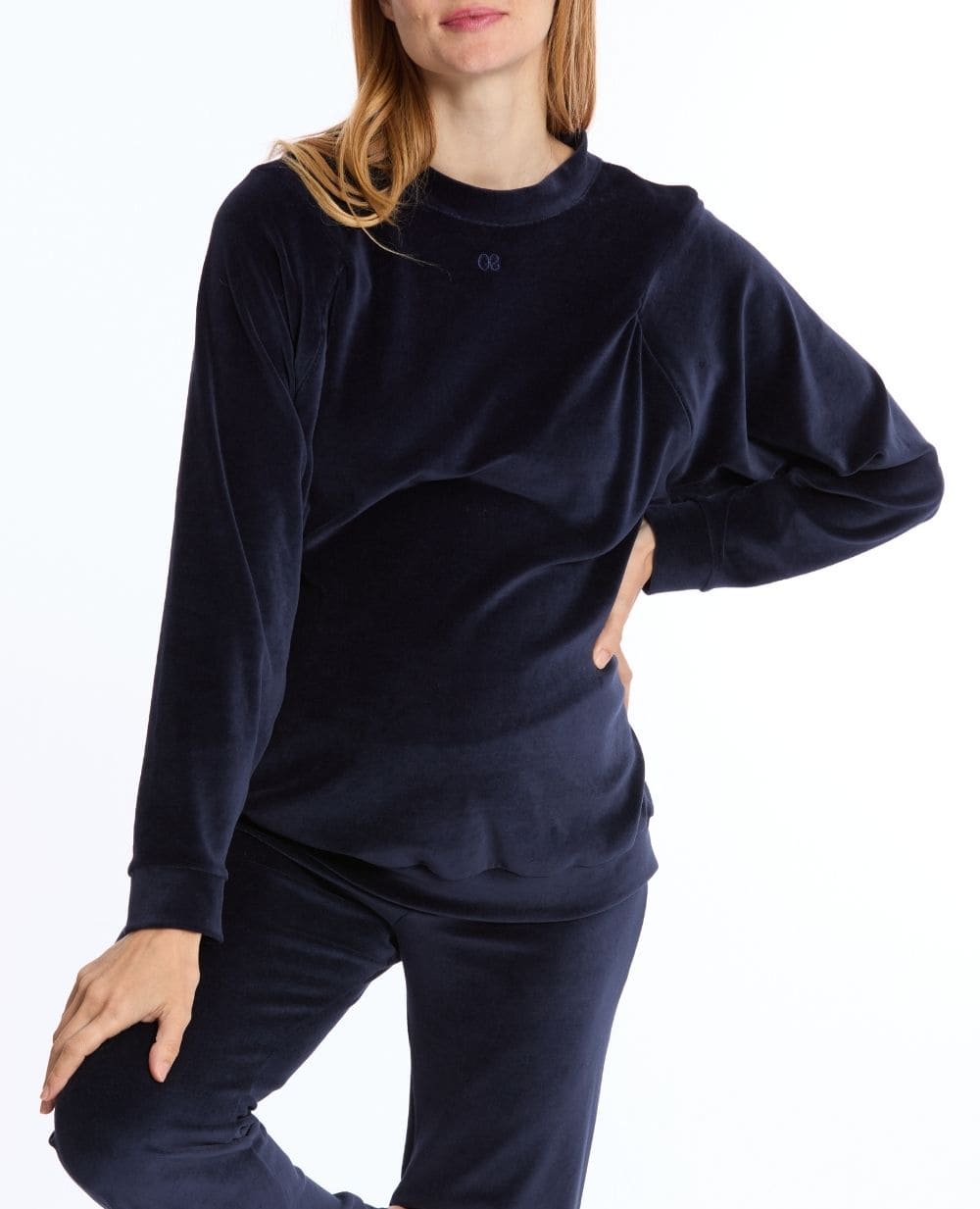 cache-c-ur-sweat-de-grossesse-et-d-allaitement-enzo-marine image 2
