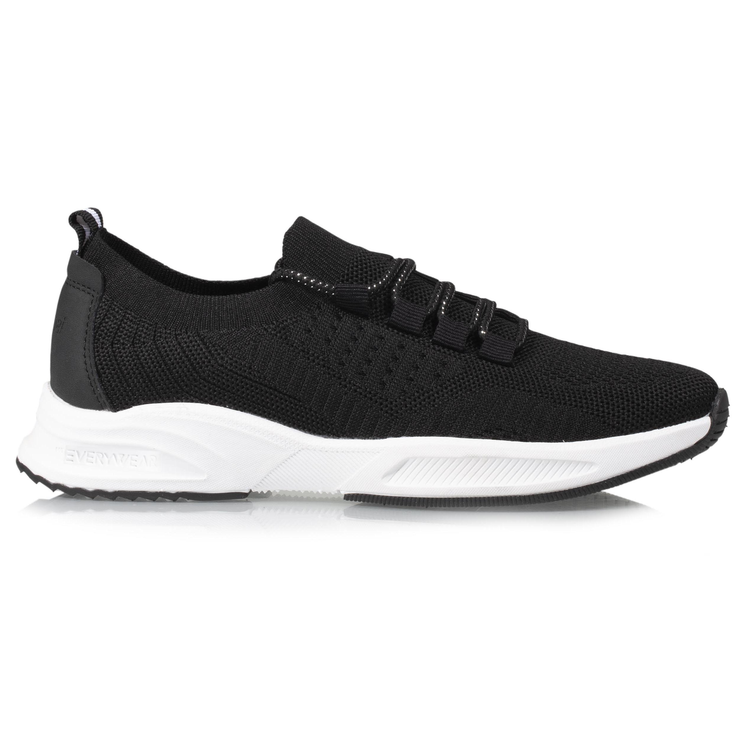 isotoner-baskets-confort-femme-slip-on-lacets-noir image 8