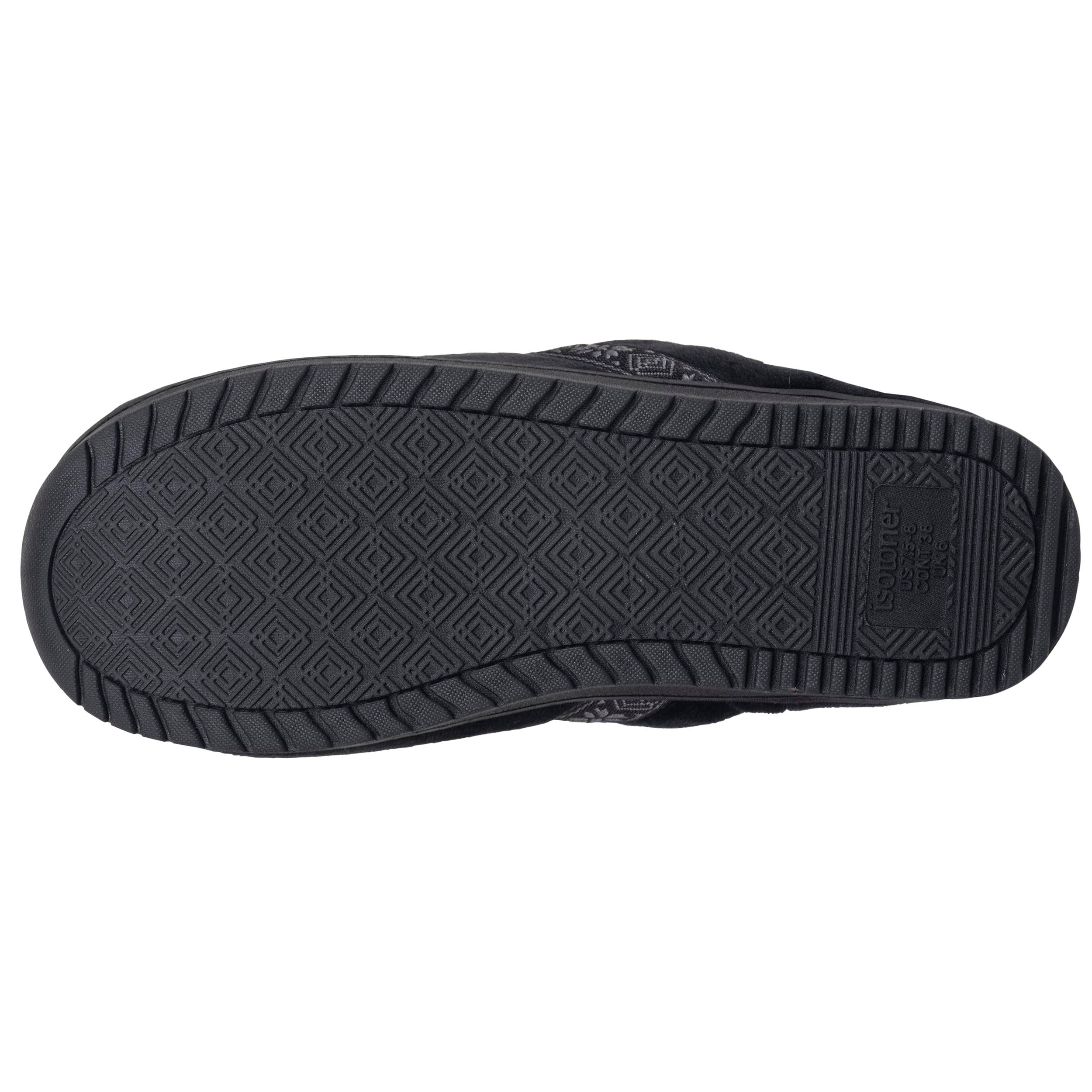 isotoner-chaussons-mules-femme-talon-3-7-cm-noir image 5