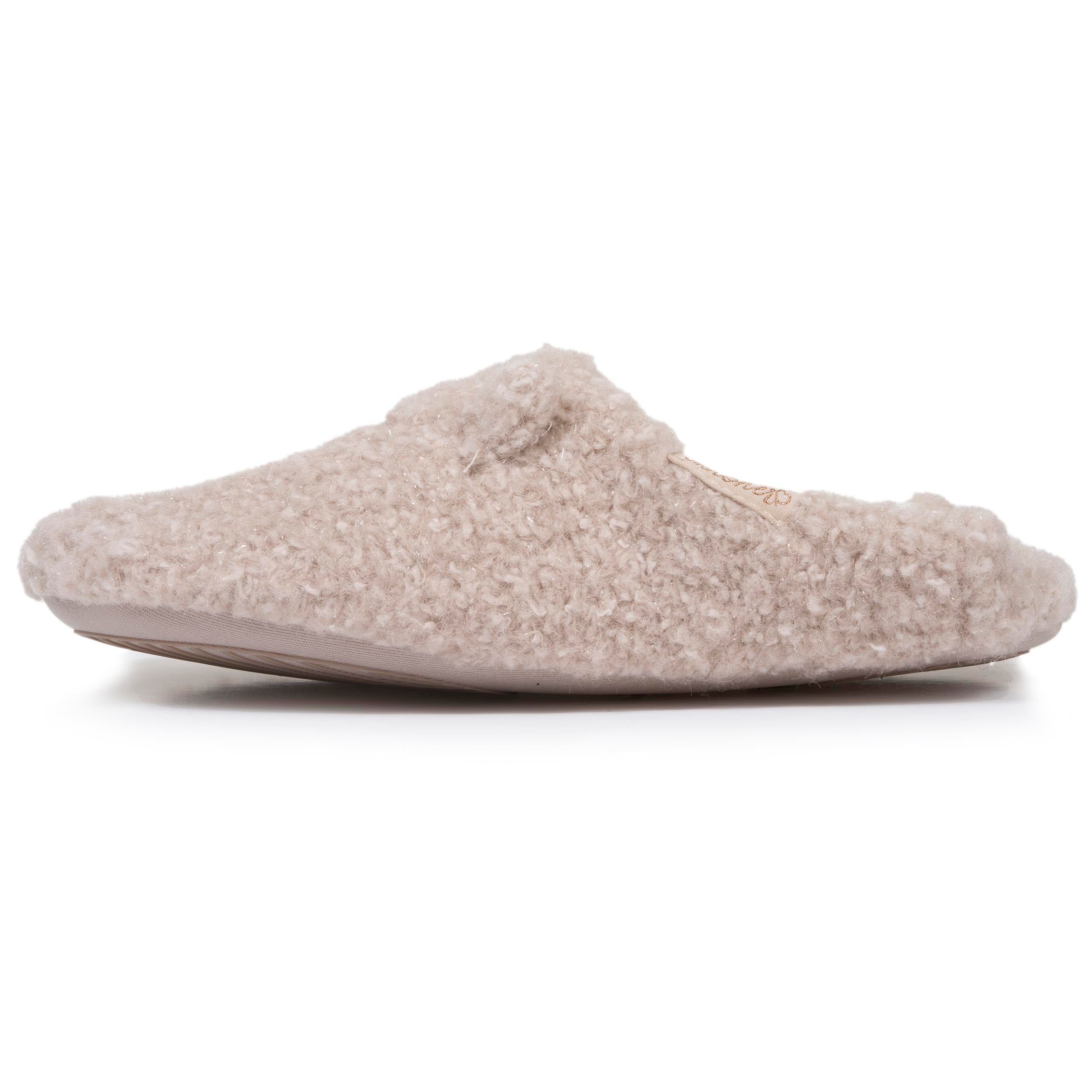 isotoner-chaussons-babouches-femme-ours-beige image 3