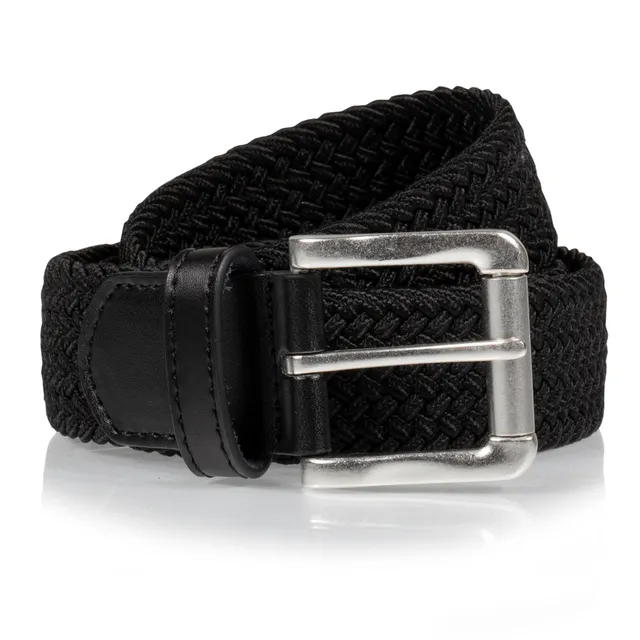 isotoner-ceinture-homme-tissu-tress-noir image 1