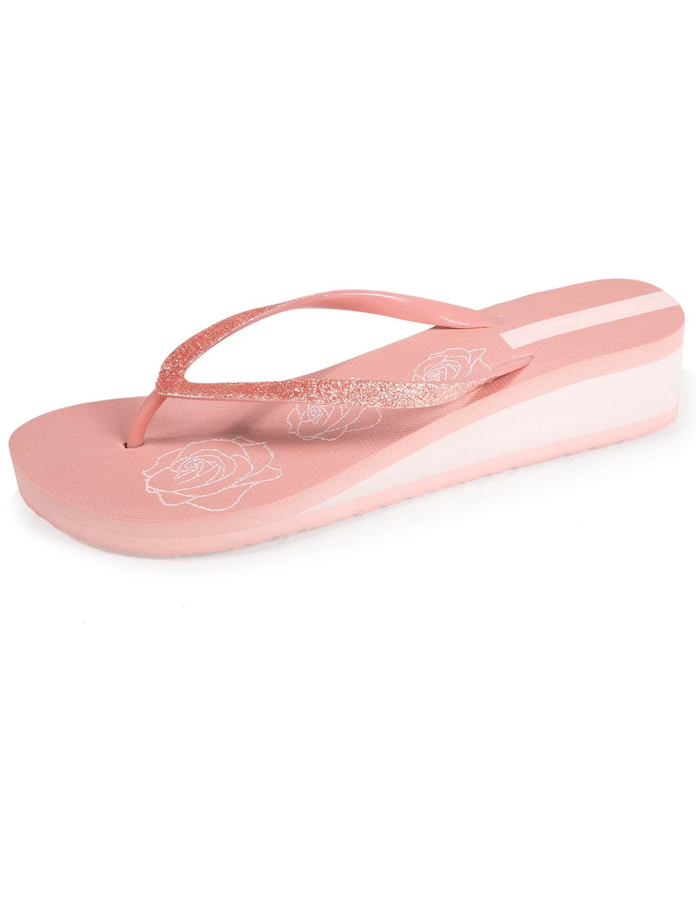 isotoner-tongs-femme-imprim-floral-talon-4cm-rose image 6