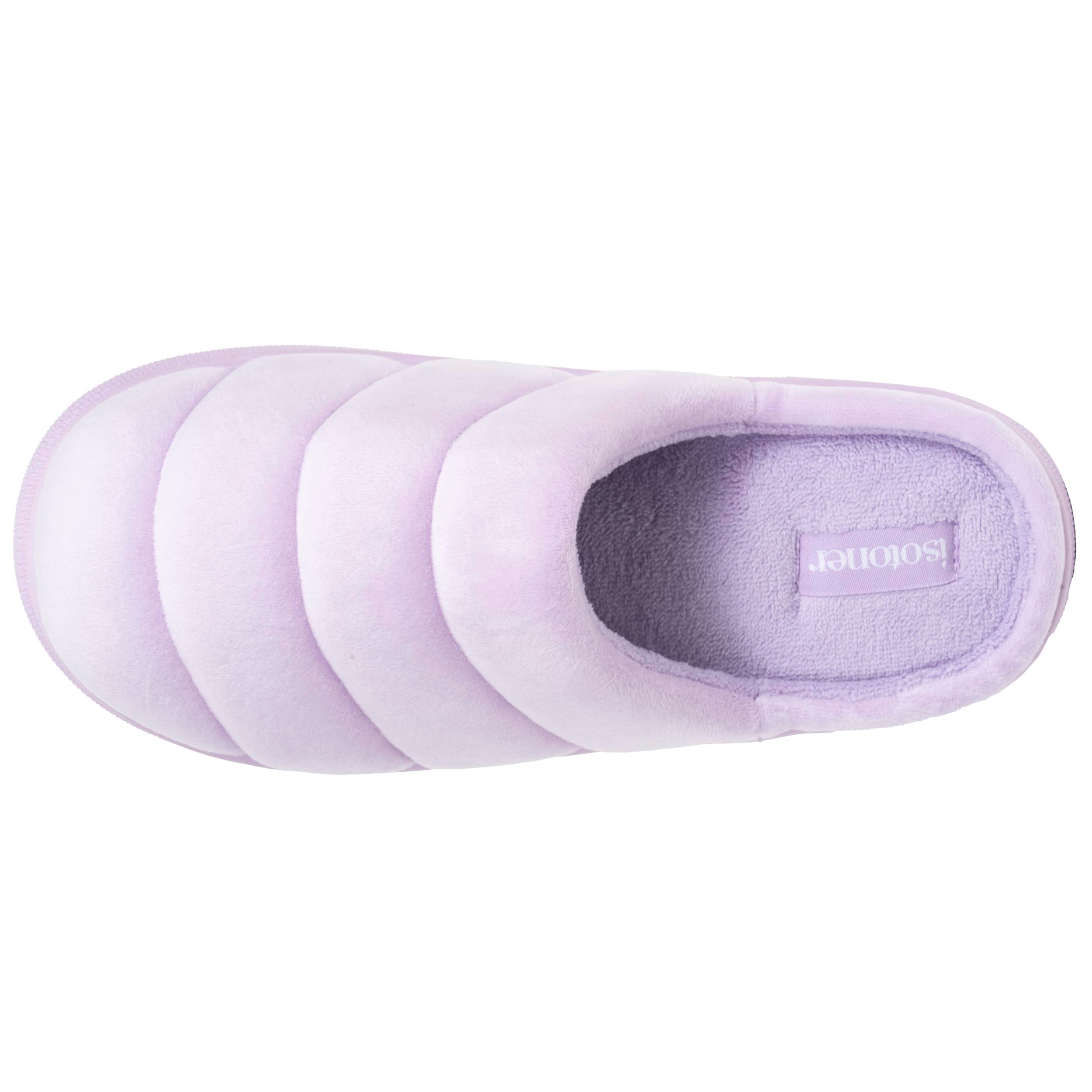isotoner-chaussons-mules-femme-bloup-lilas image 3
