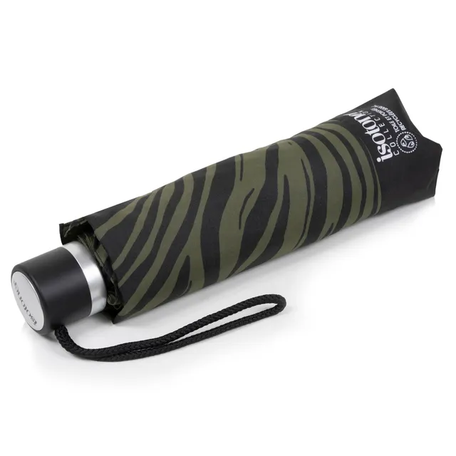 isotoner-parapluie-z-bre-kaki image 1
