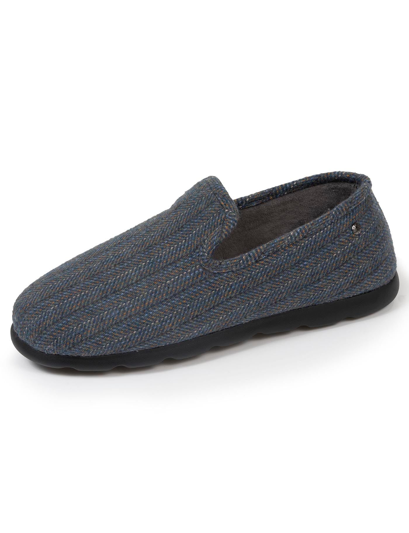 isotoner-chaussons-charentaises-homme-chevrons-bleus image 6