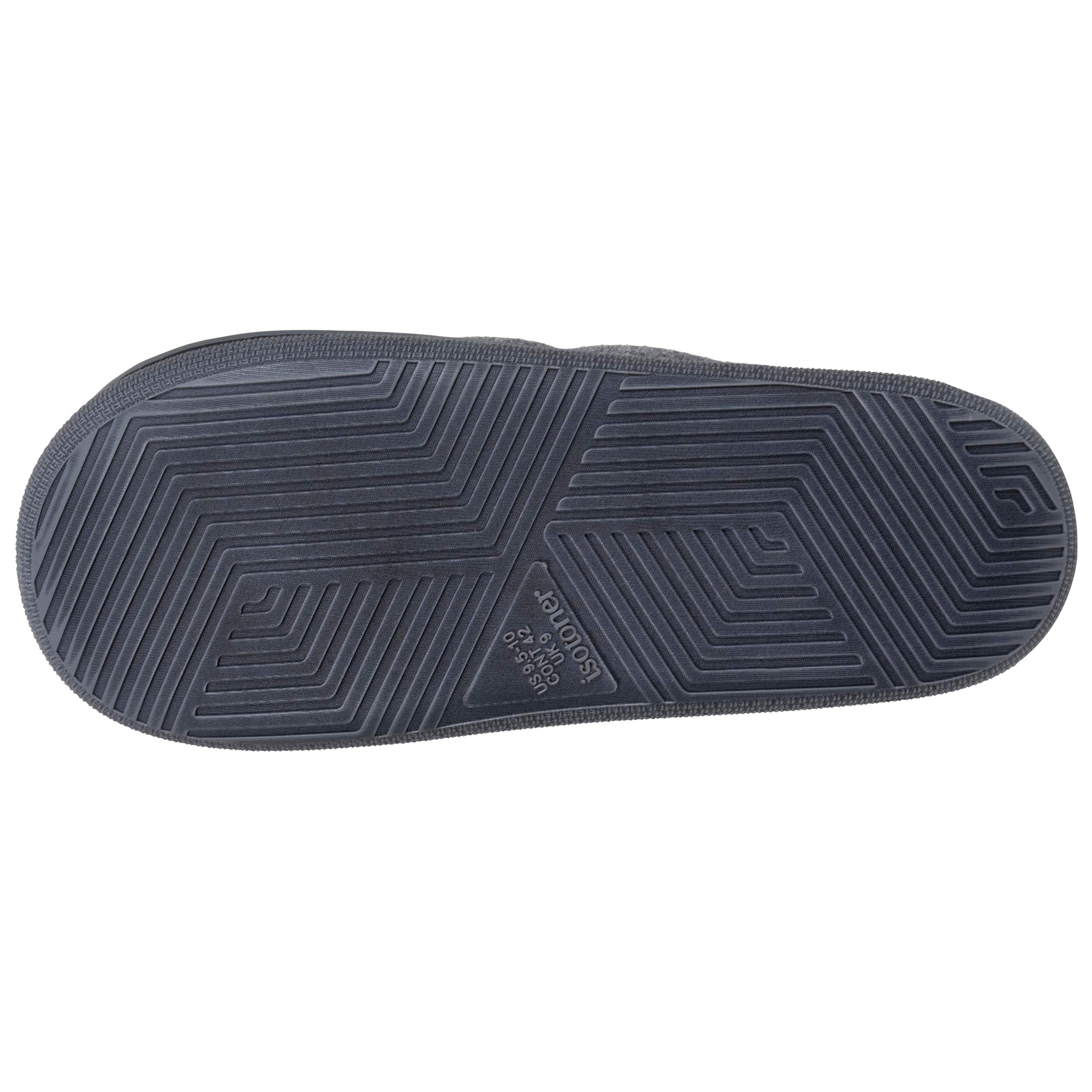 isotoner-chaussons-mules-homme-bloup-chin-gris image 5
