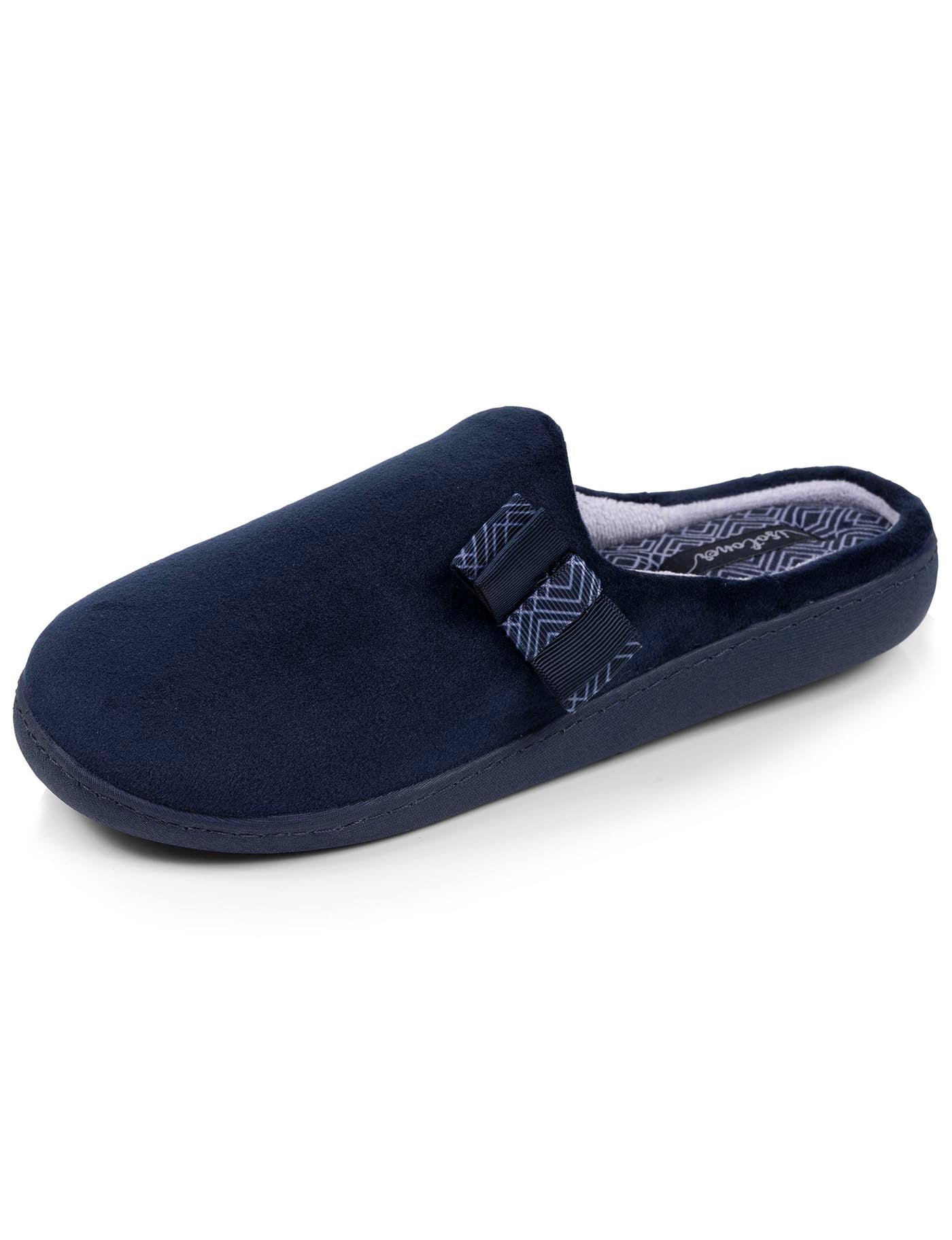 isotoner-chaussons-mules-femme-marine-n-ud-graphique image 6