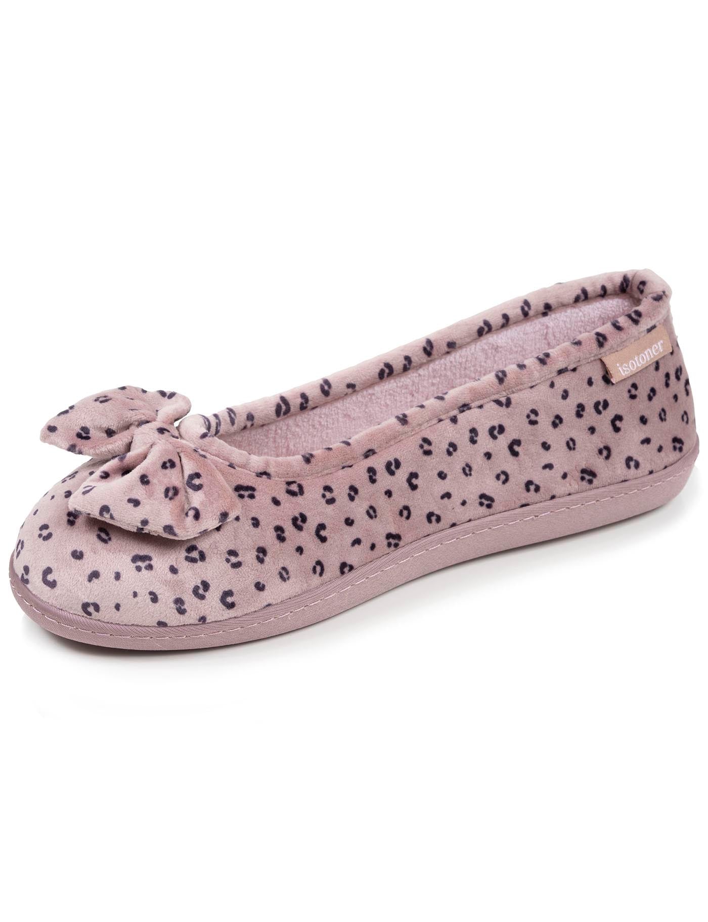 isotoner-chaussons-ballerines-femme-l-opard-blush image 6