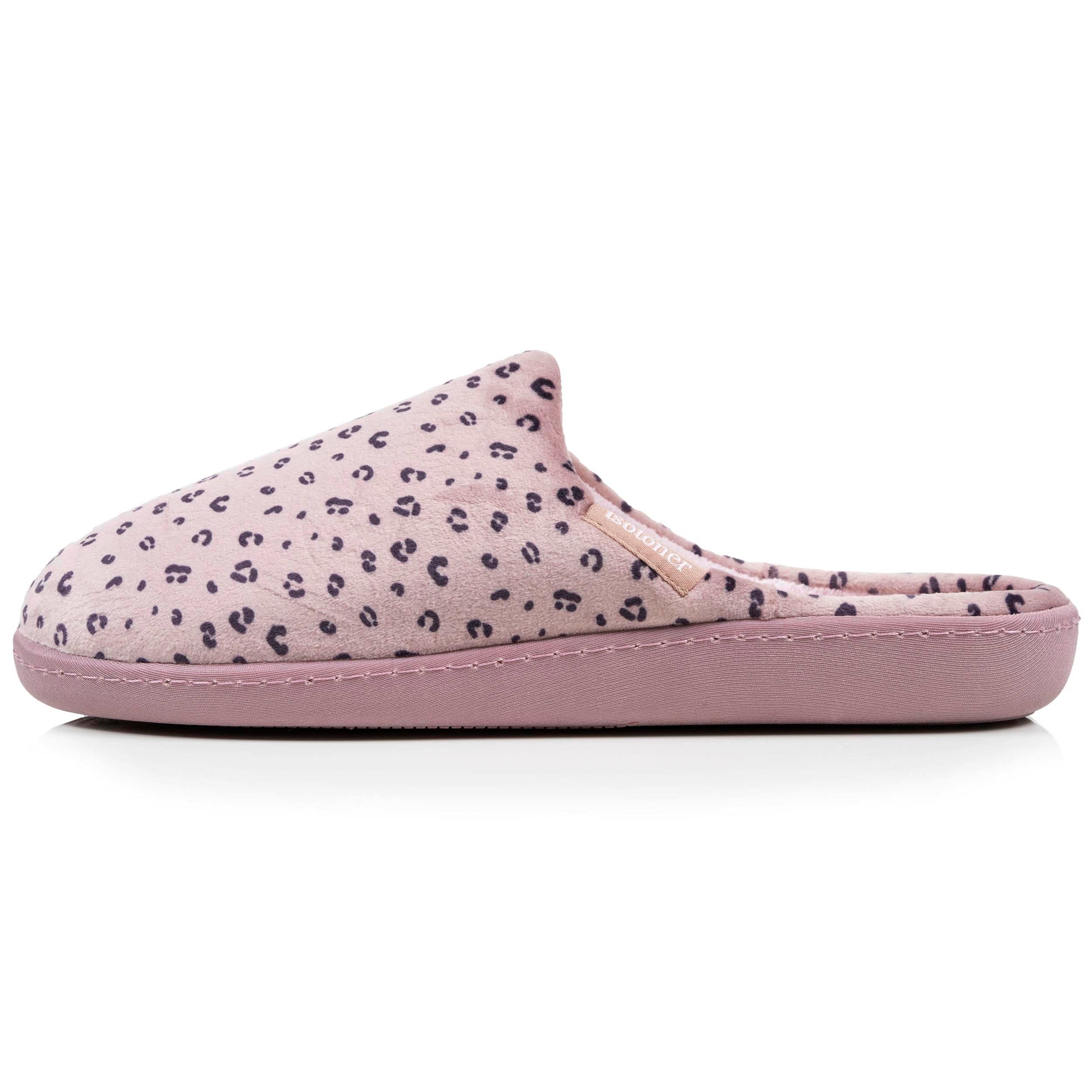 isotoner-chaussons-mules-femme-l-opard-blush image 4