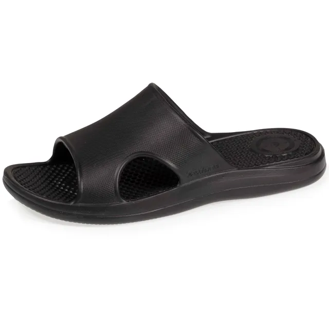 isotoner-mules-claquettes-homme-confort-noir-everywear image 1