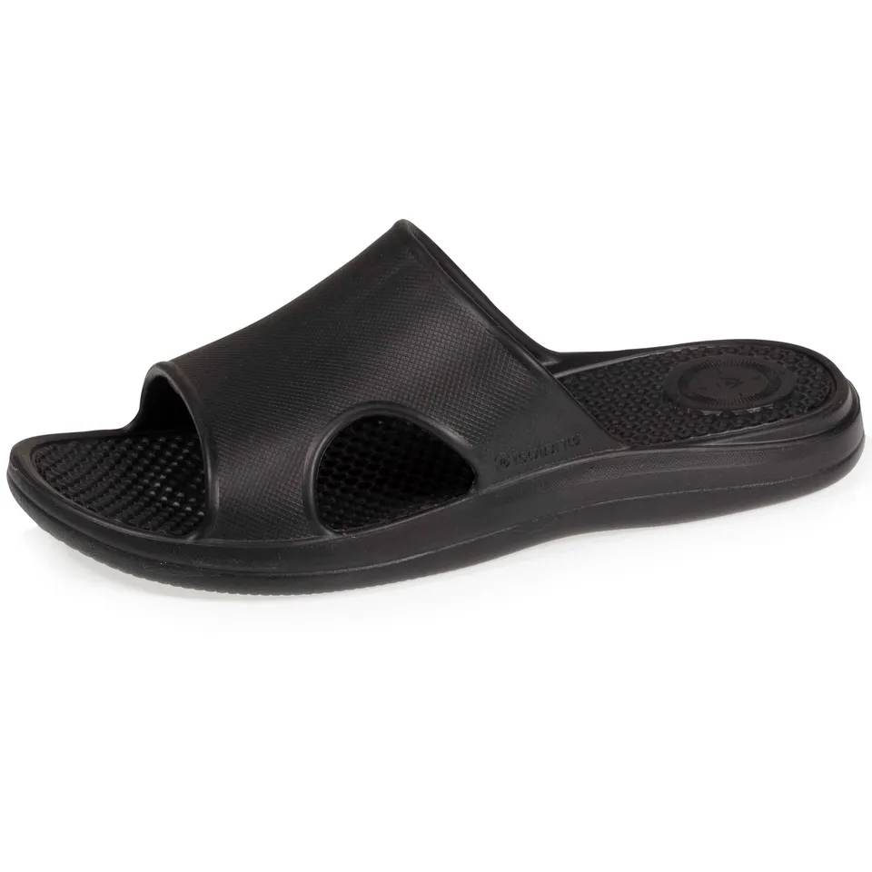 isotoner-mules-claquettes-homme-confort-noir-everywear image 1