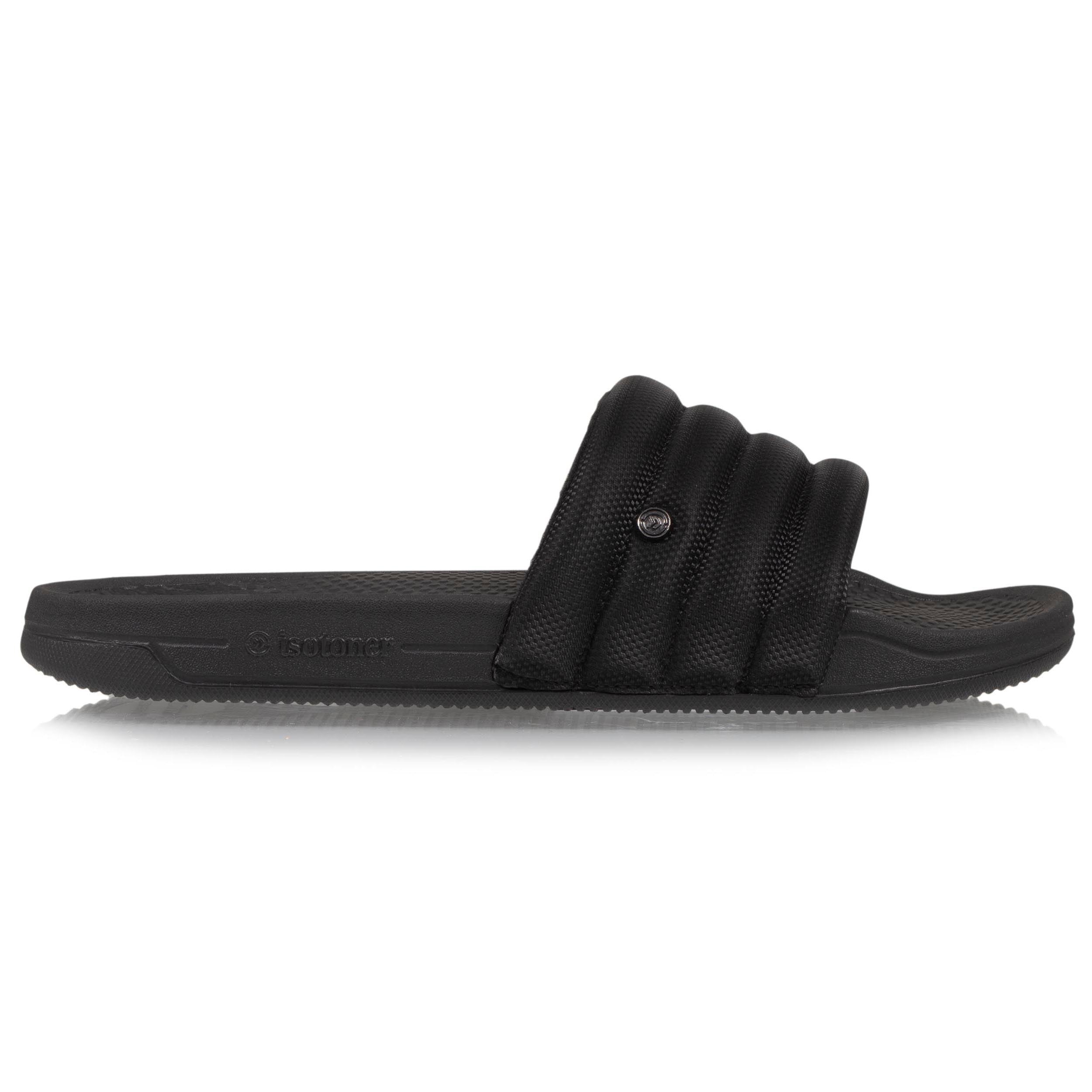 isotoner-mules-claquettes-femme-matelass-noir image 8