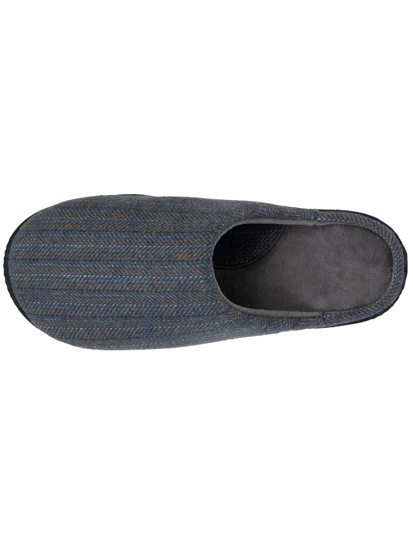 isotoner-mules-chaussons-homme-chevrons-bleus-ergonomiques image 7