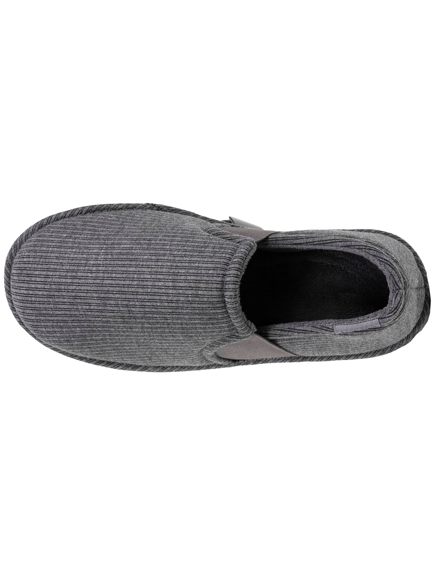 isotoner-chaussons-sans-g-nes-homme-rayure-gris image 7