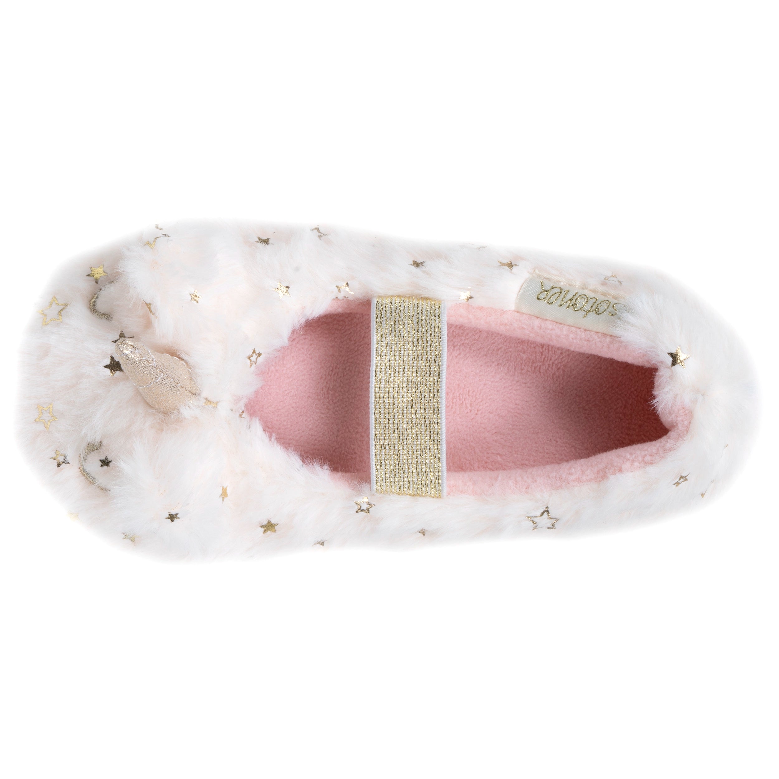 isotoner-chaussons-slippers-enfant-licorne-3d-ivoire image 2